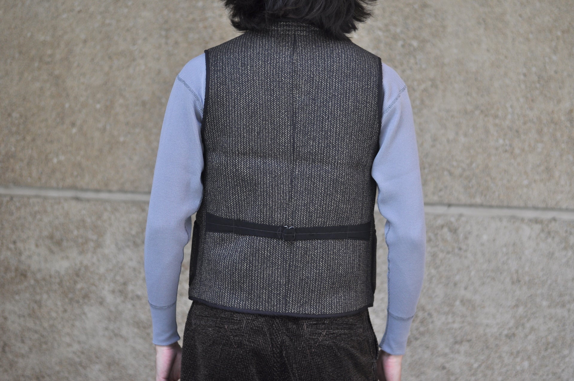 Freewheelers “Longshoreman” Winter Worker Vest (Grained Black