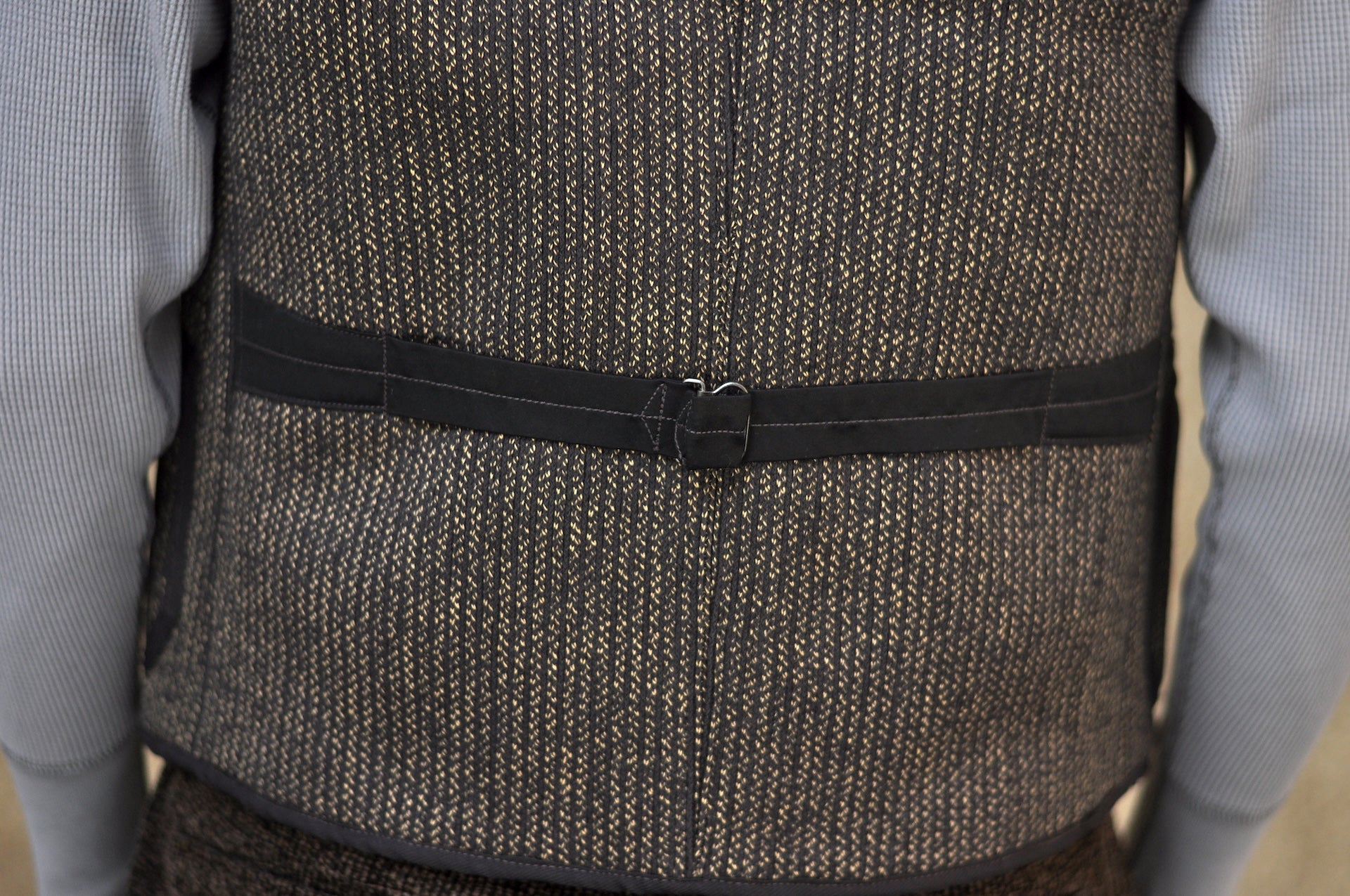 Freewheelers “Longshoreman” Winter Worker Vest (Grained Black)