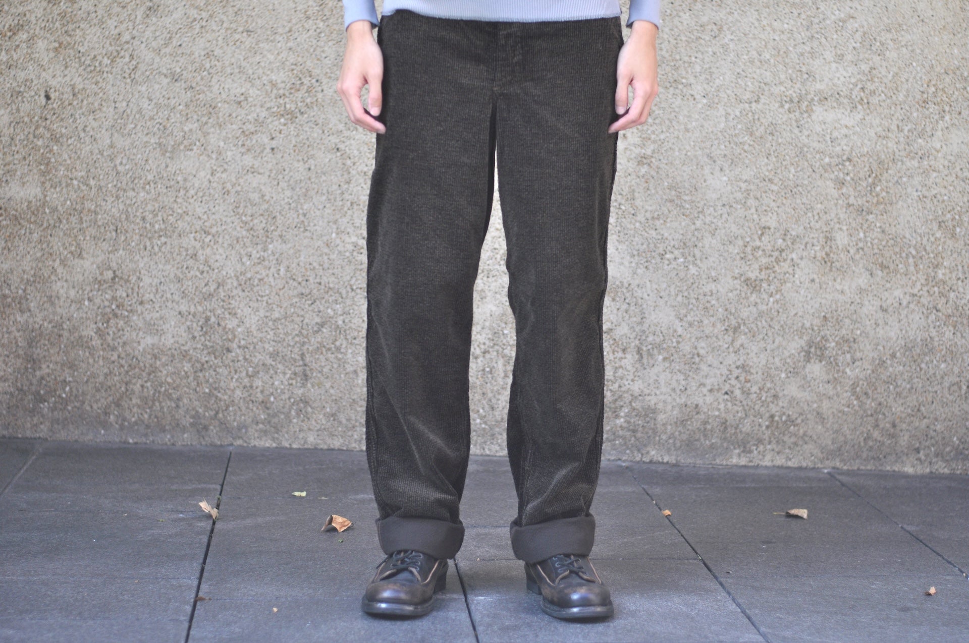 Freewheelers “Yellowstone” Striped Corduroy Hunting Trousers (Grained Brown)