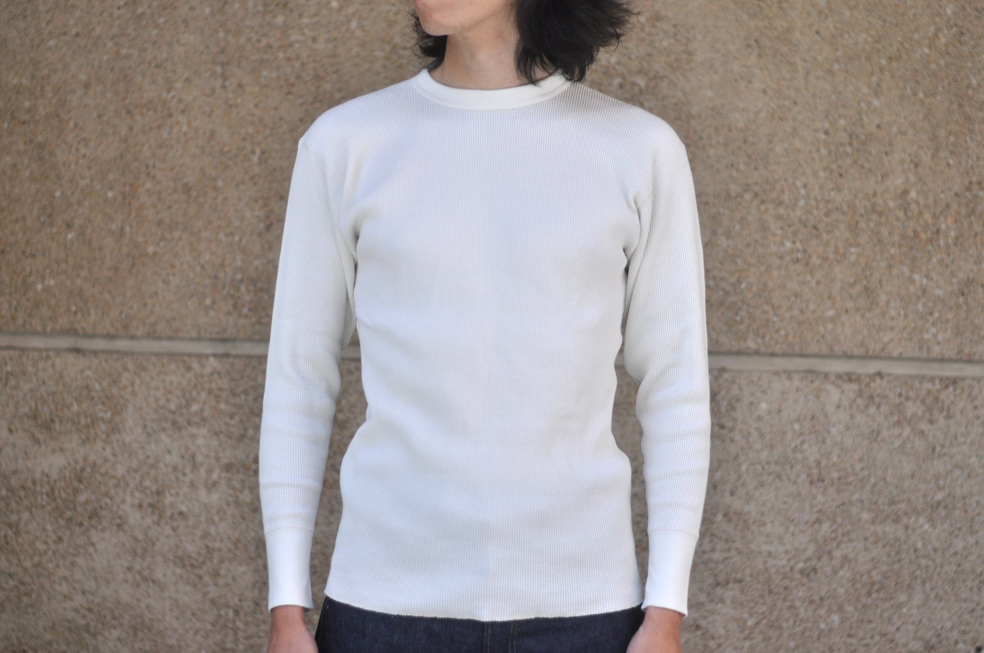 Freewheelers "Crew Neck" L/S Thermal (Ivory)