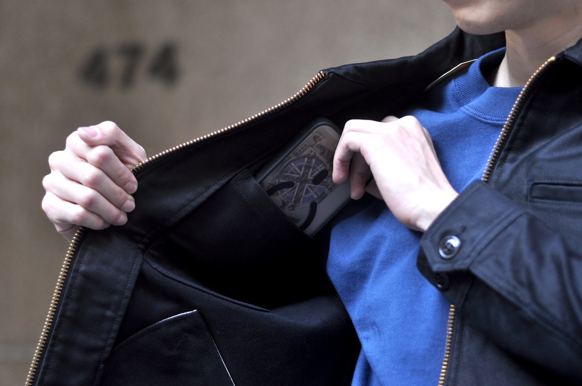 Unique Garment Heavyweight Jungle Cloth 'Utility VER 2.0' Jacket (Jet Black)