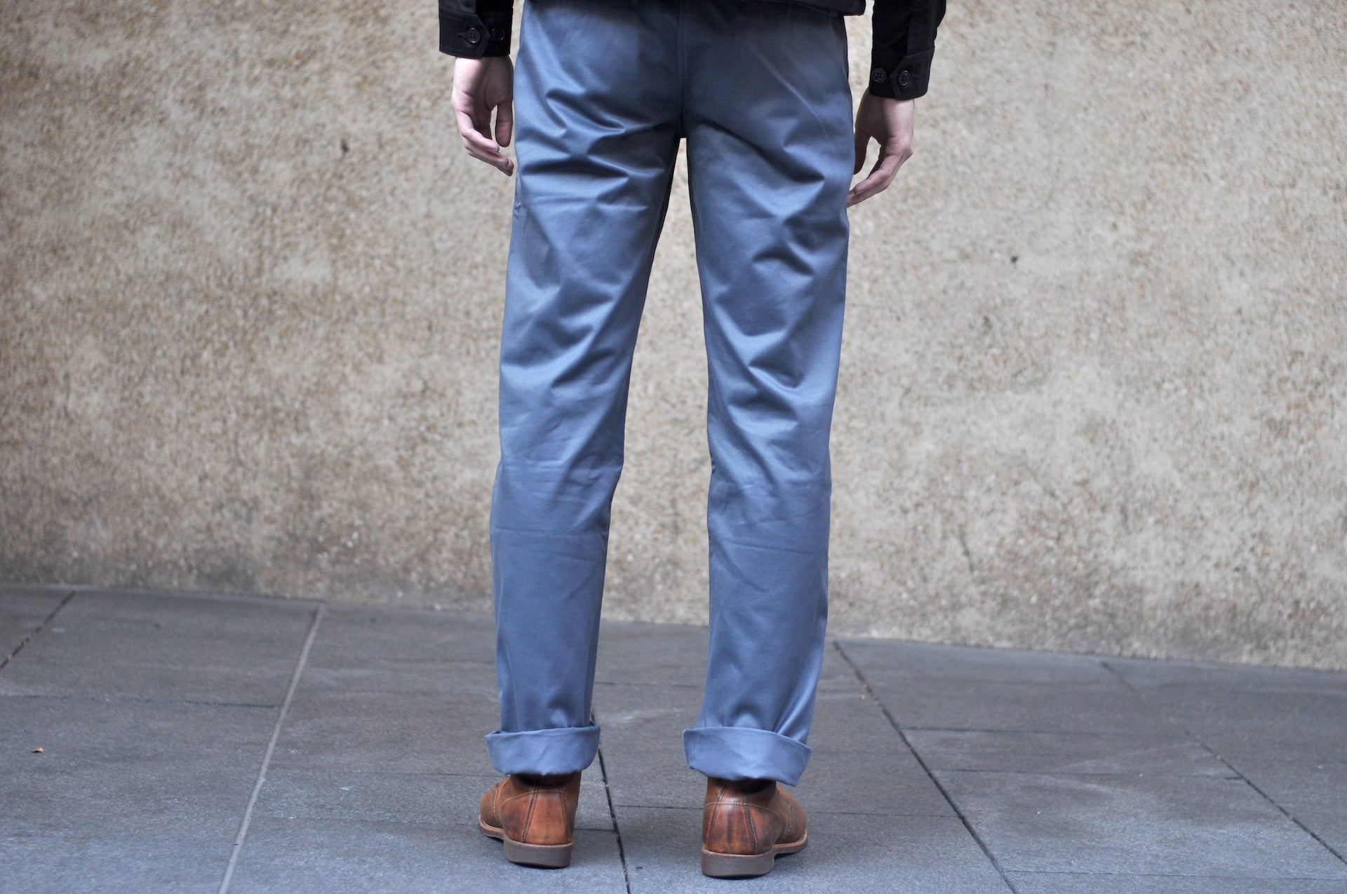 Warehouse Co. 12oz Selvage Weapon Twill West Point Chinos (Blueish Grey)