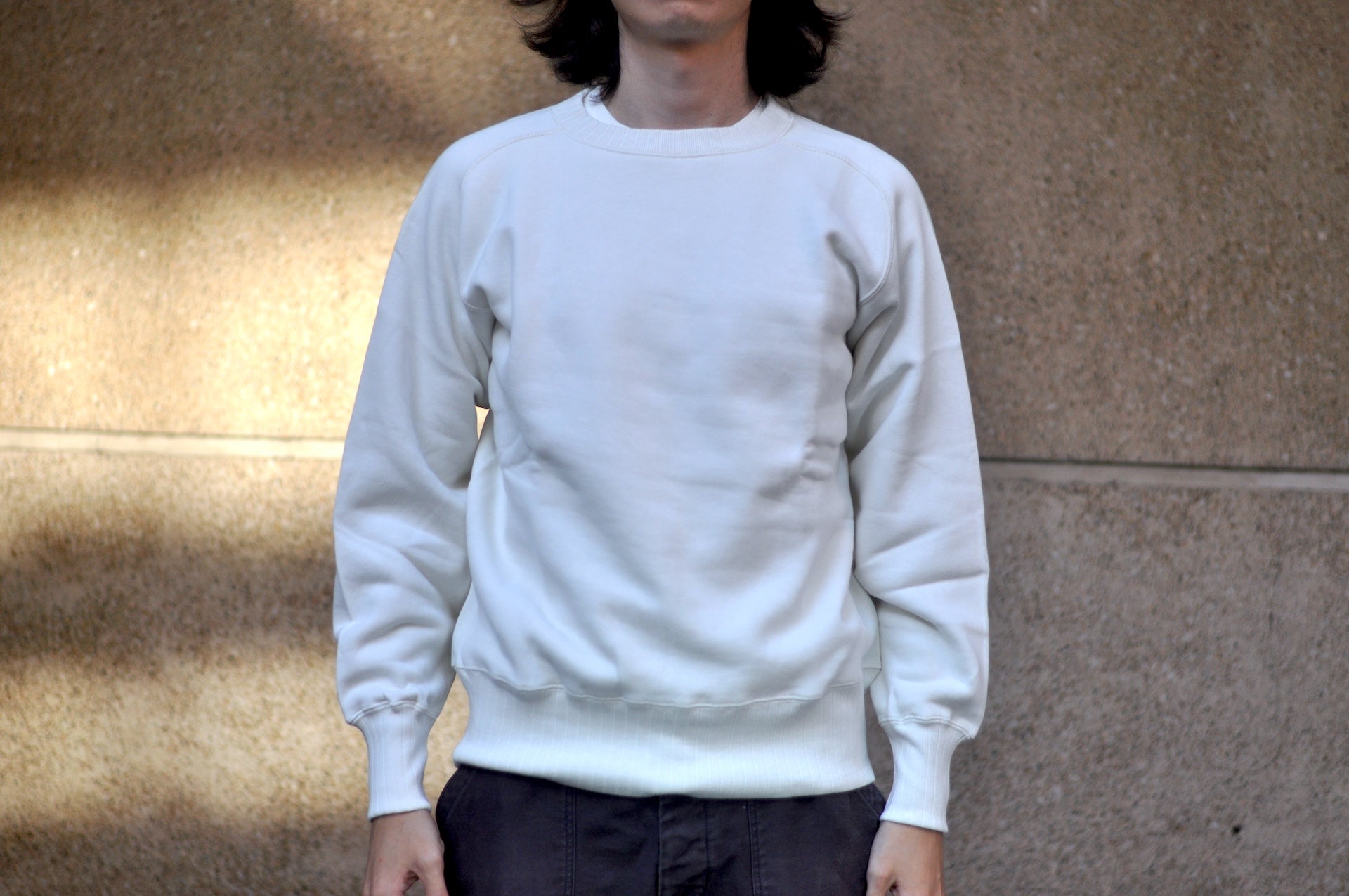 John Gluckow X Warehouse Co. 10oz Loopwheeled "The Albert" Sweatshirt (Off White)