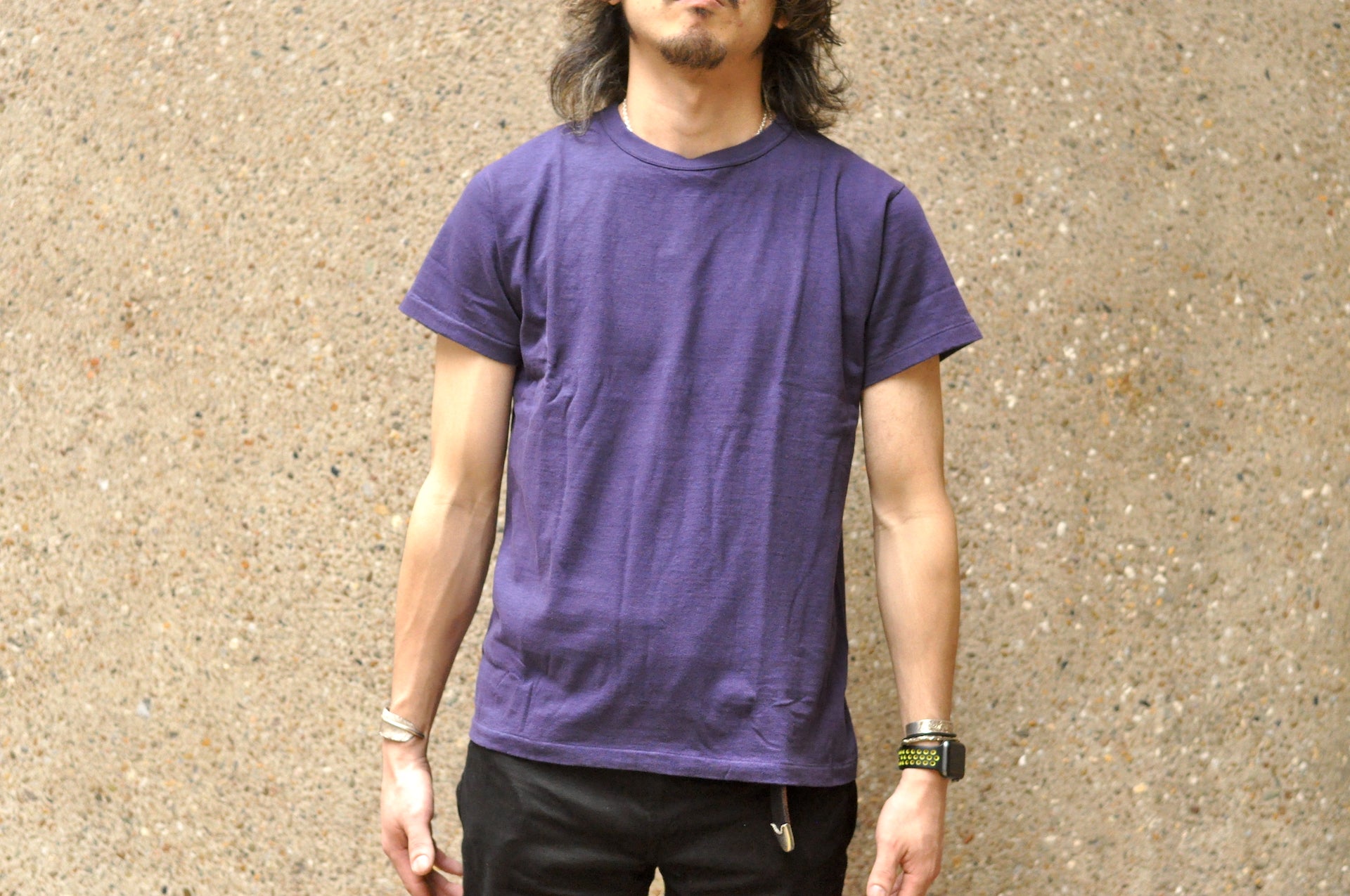 Samurai 6oz Super Slow Loopwheeled Tee (Purple) - CORLECTION Samurai 6oz Super Slow Loopwheeled Tee (Purple) - CORLECTION
