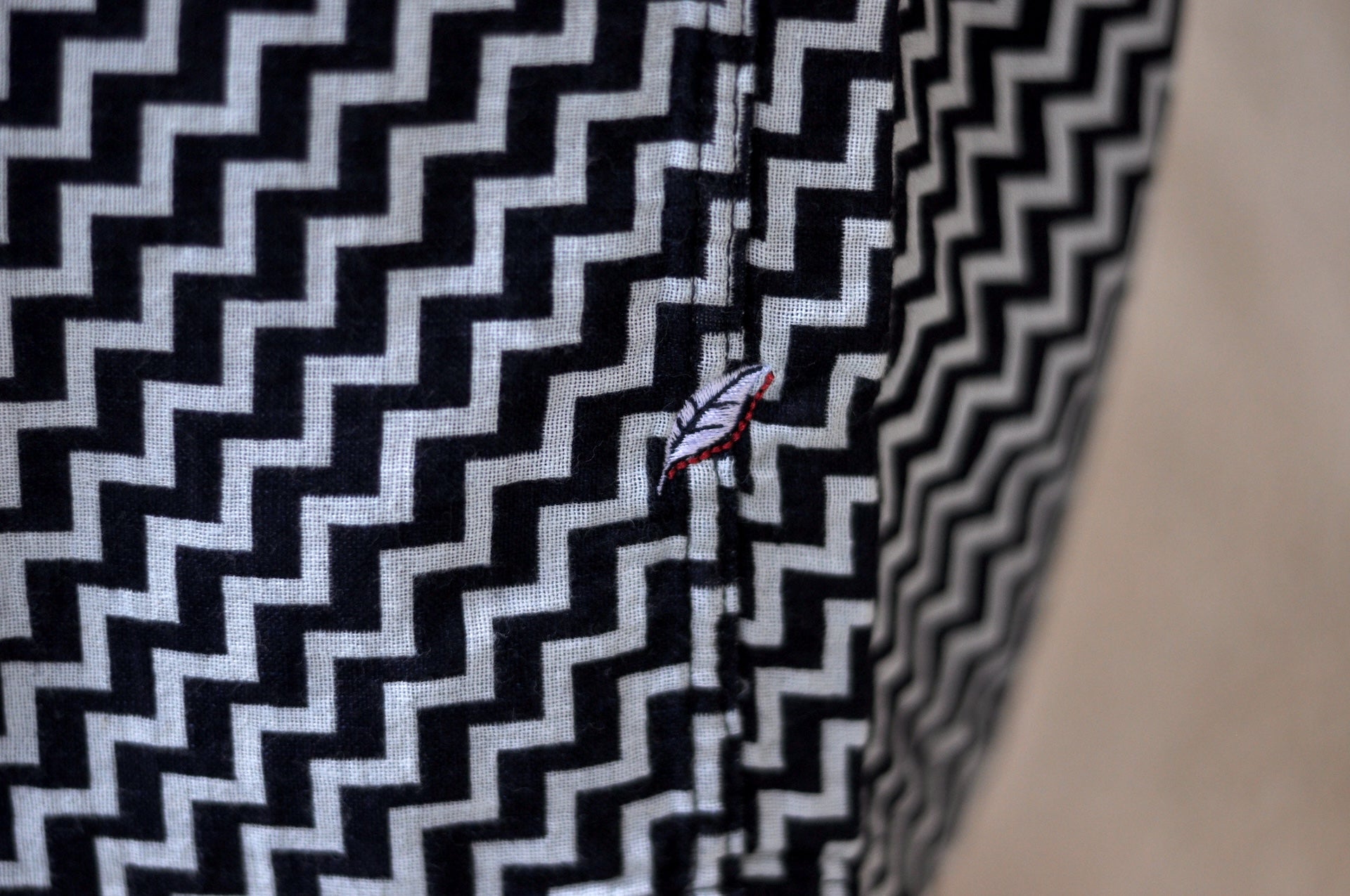 Pure Blue Japan Indigo Dyed "Ziggy Waves" S/S Open Collar Shirt