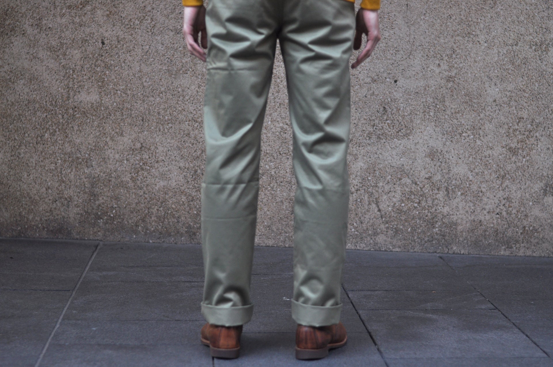 Warehouse Co. 12oz Selvage Weapon Twill West Point Chinos (Vintage Olive)