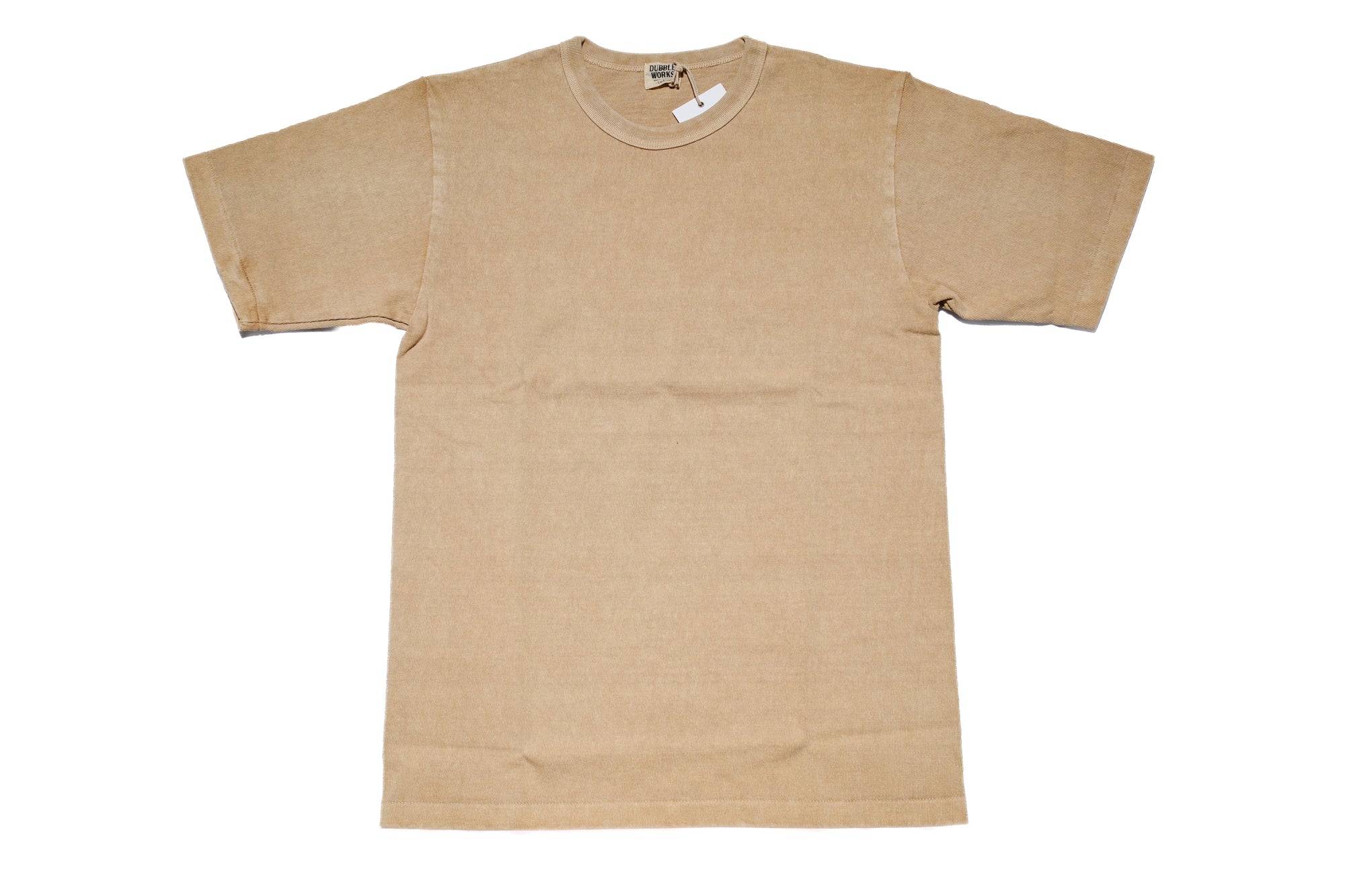 Dubble Works 9oz "Ultra-Heavy" Pigment Dyed Loopwheeled Tee (PD Dark Beige)