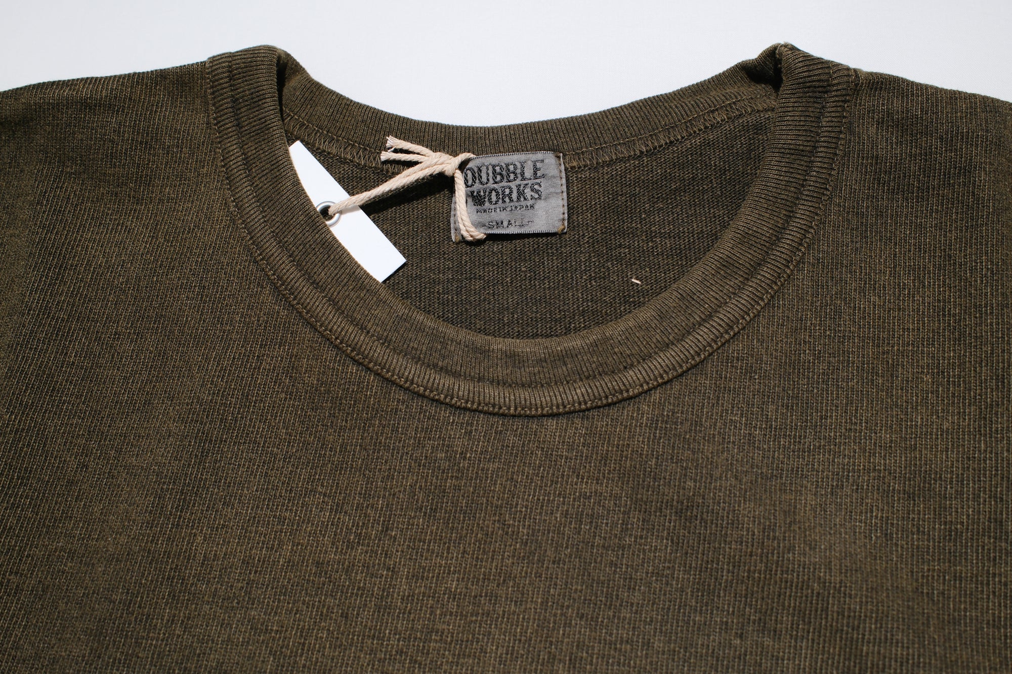 Dubble Works 9oz "Ultra-Heavy" Pigment Dyed Loopwheeled Tee (PD Khaki x Black)