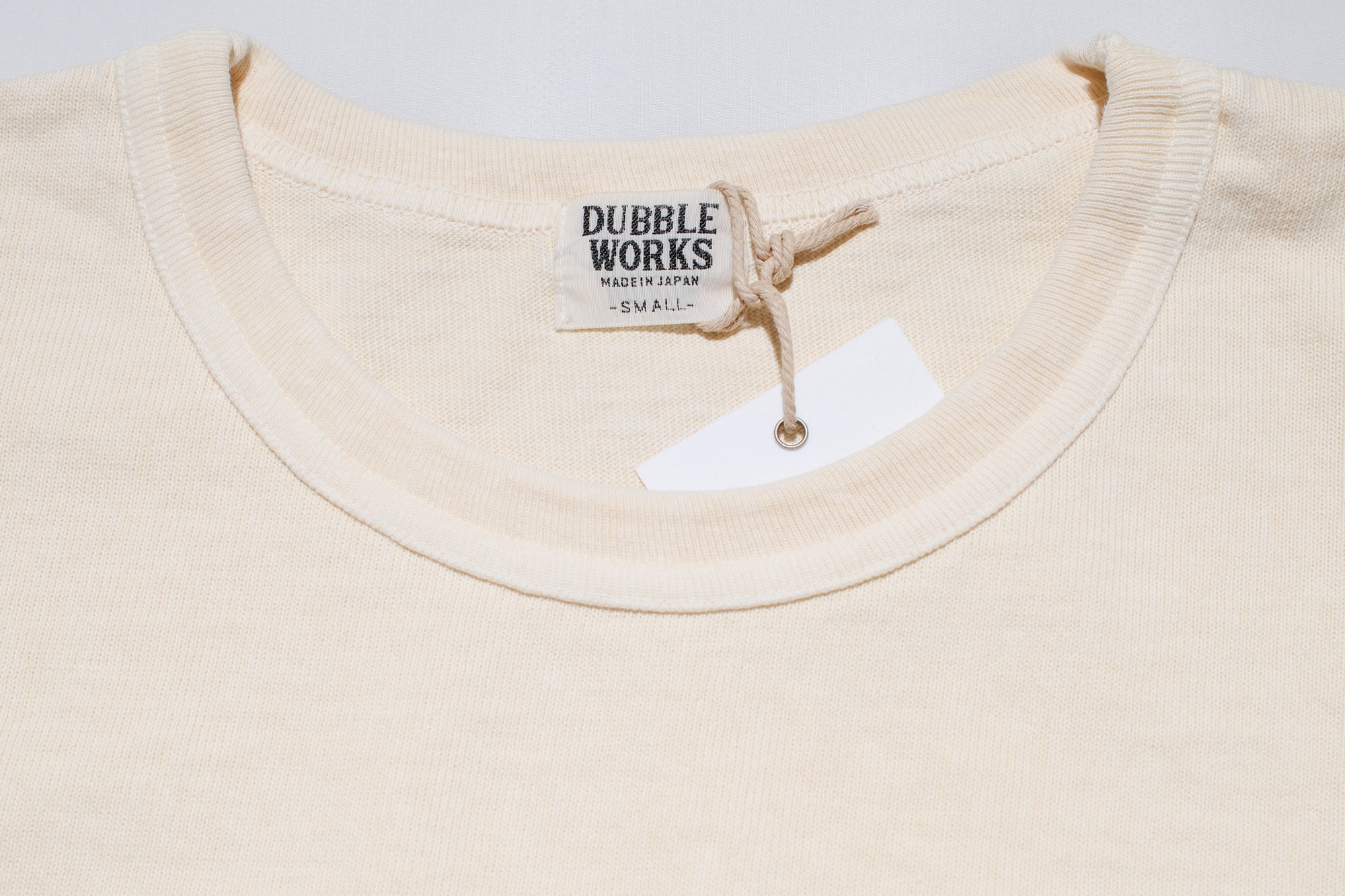 Dubble Works 9oz "Ultra-Heavy" Pigment Dyed Loopwheeled Tee (PD Cream)