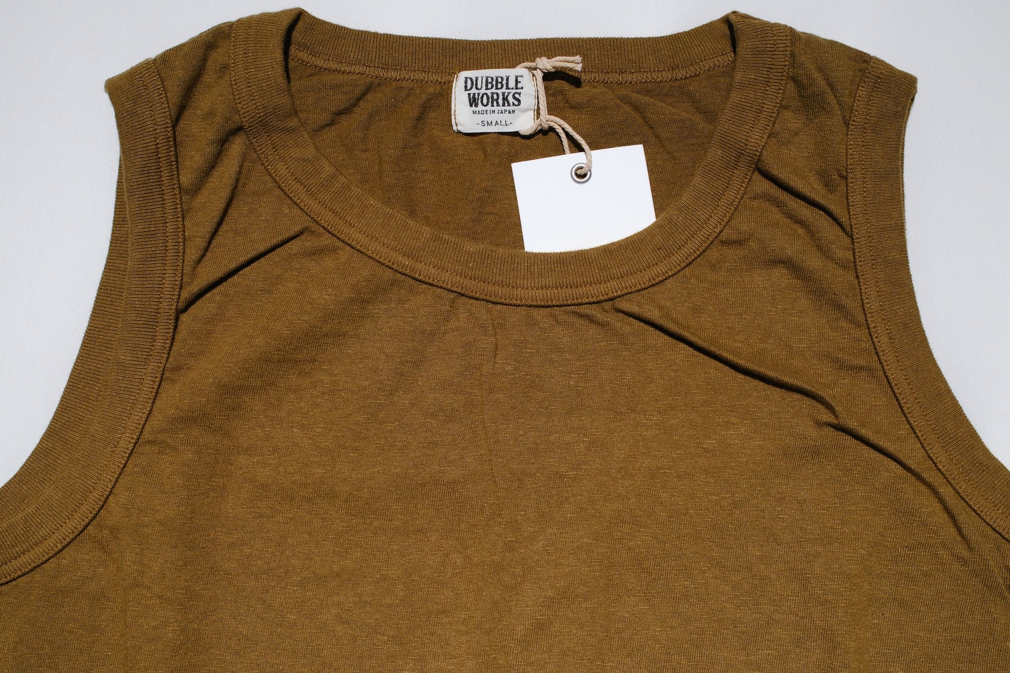 Dubble Works 6oz Loopwheeled Tank Tee (Khaki)