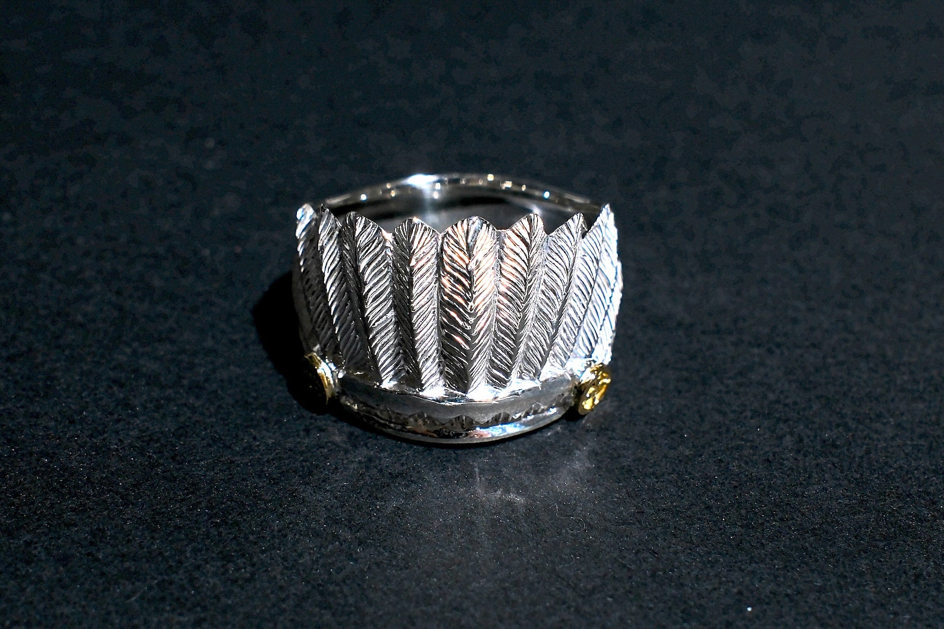 First Arrow's Size Small “Crown of Feathers” Ring (R-247)