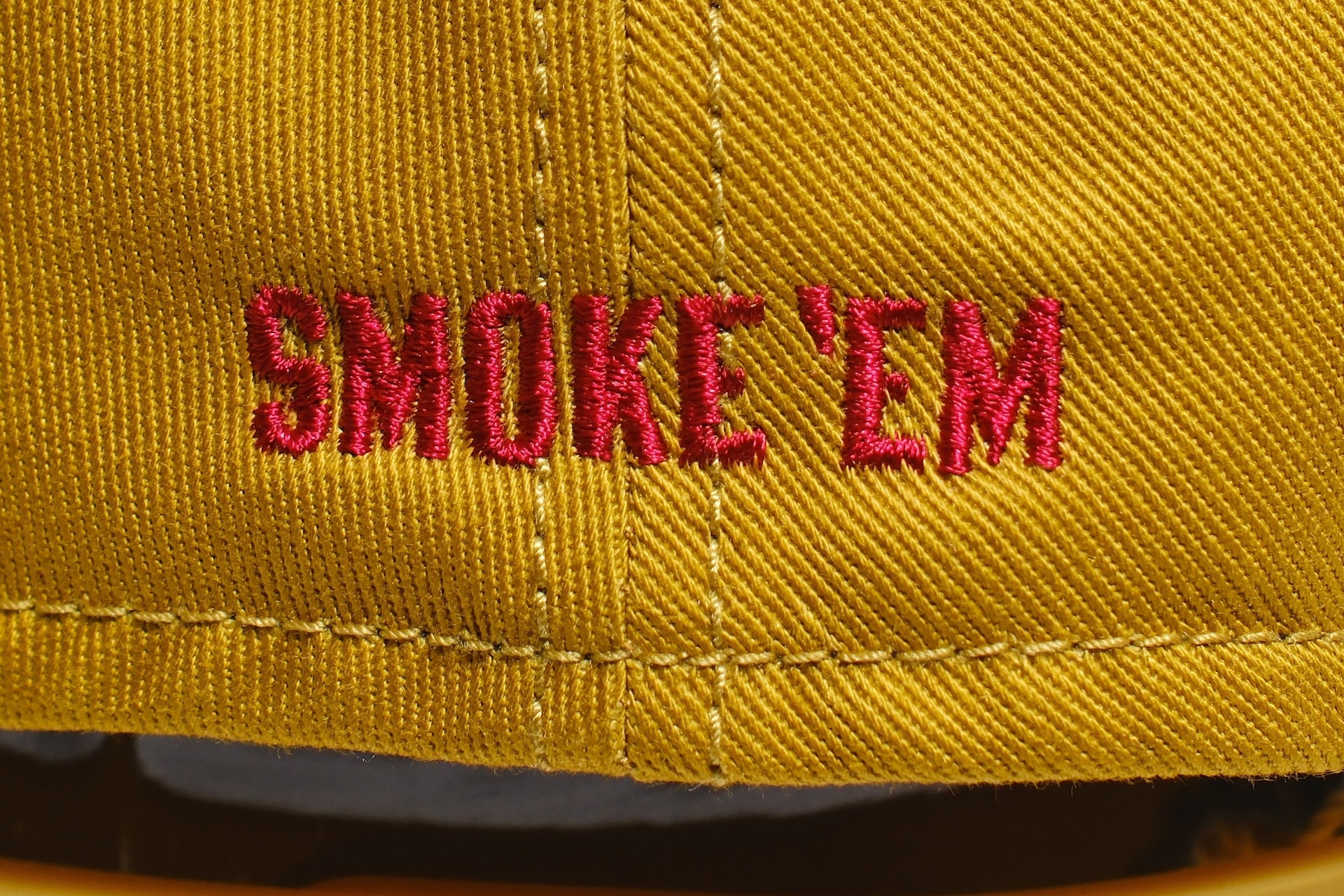 Freewheelers “SMOKE ‘EM” Trucker Cap (Mustard)