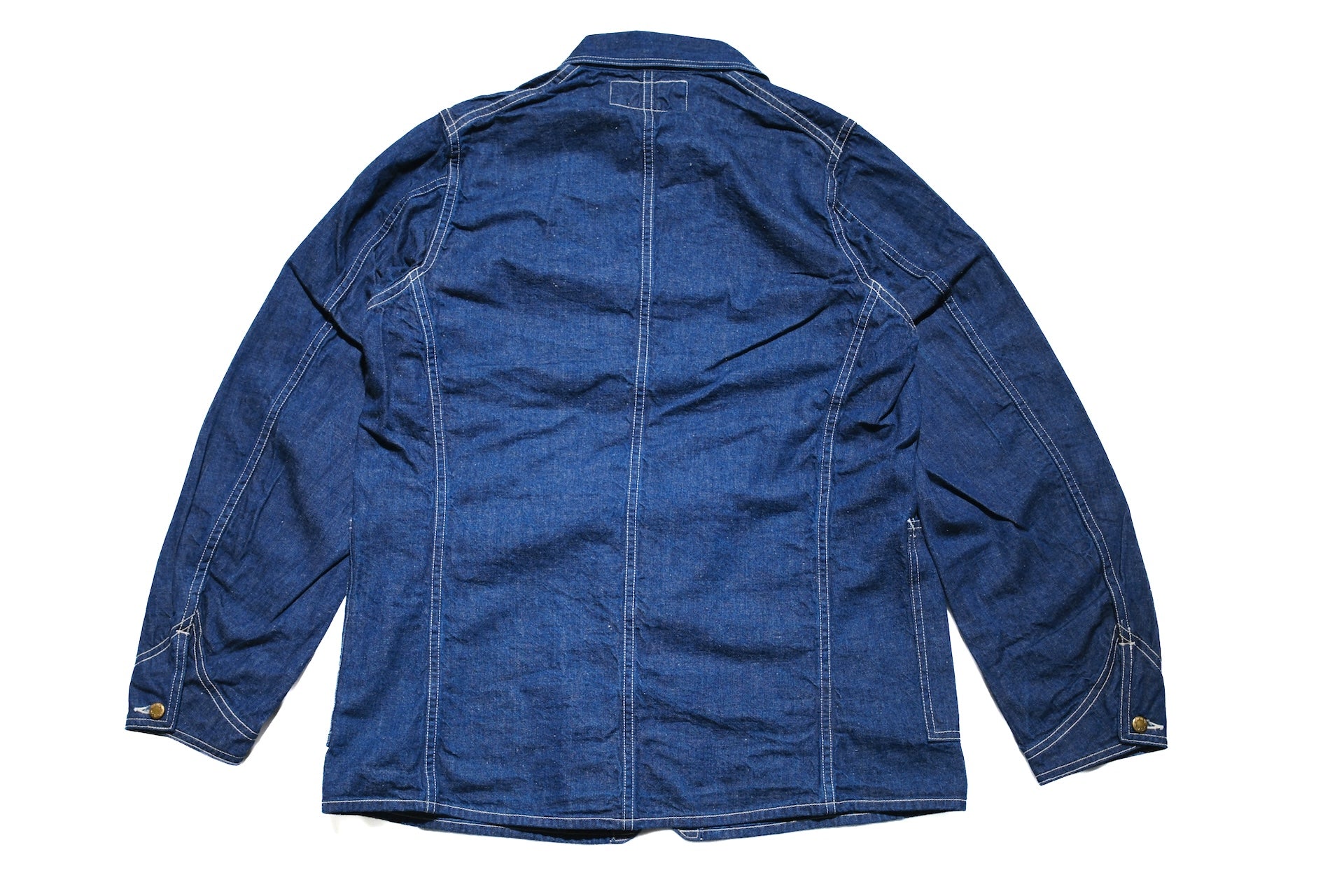Freewheelers 9.5oz Indigo Denim “IRON WARF” Work Coat