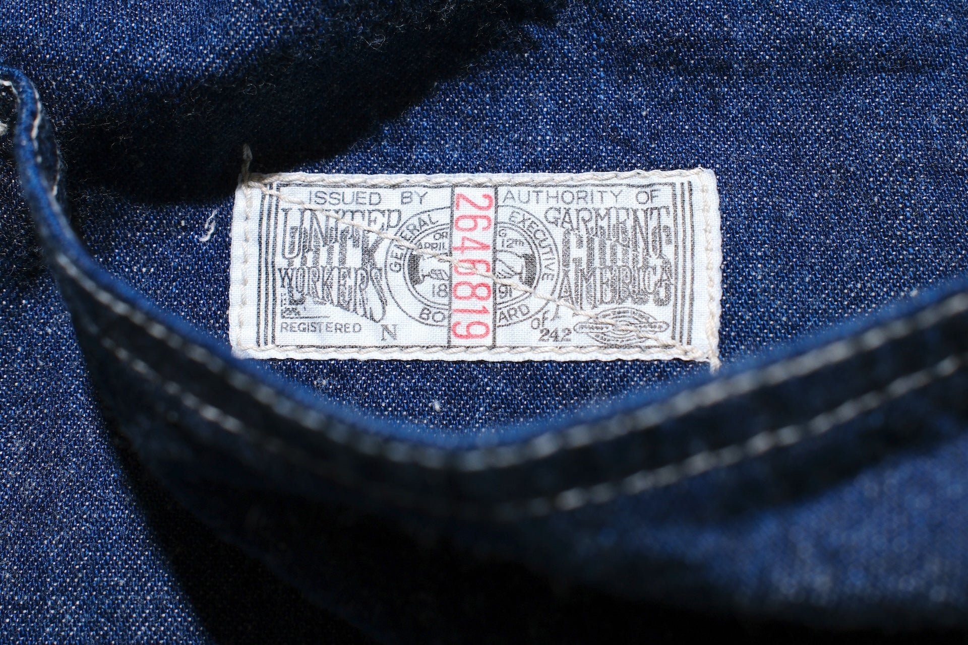 Freewheelers 9.5oz Indigo Denim “IRON WARF” Work Coat