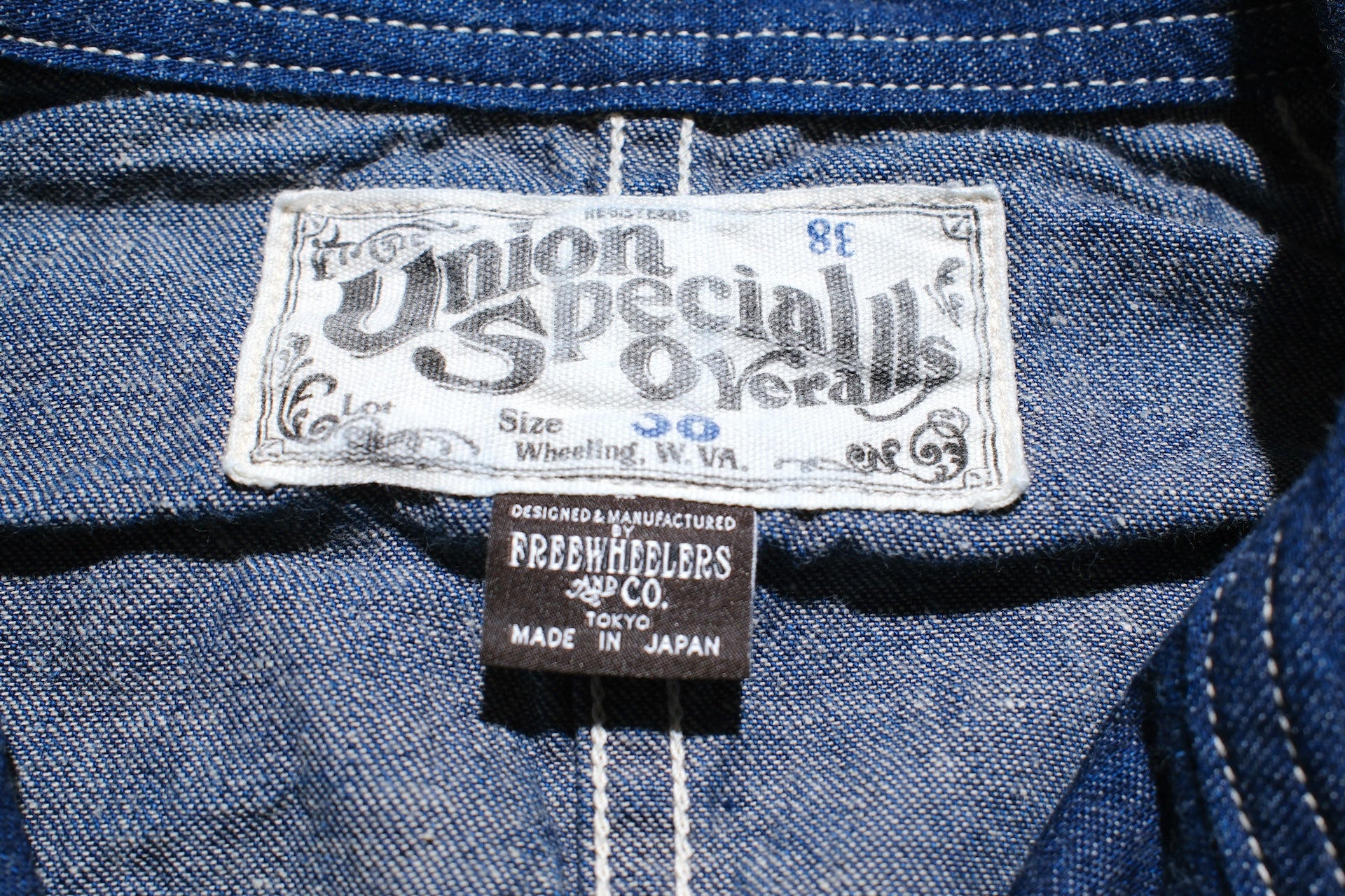 Freewheelers 9.5oz Indigo Denim “IRON WARF” Work Coat