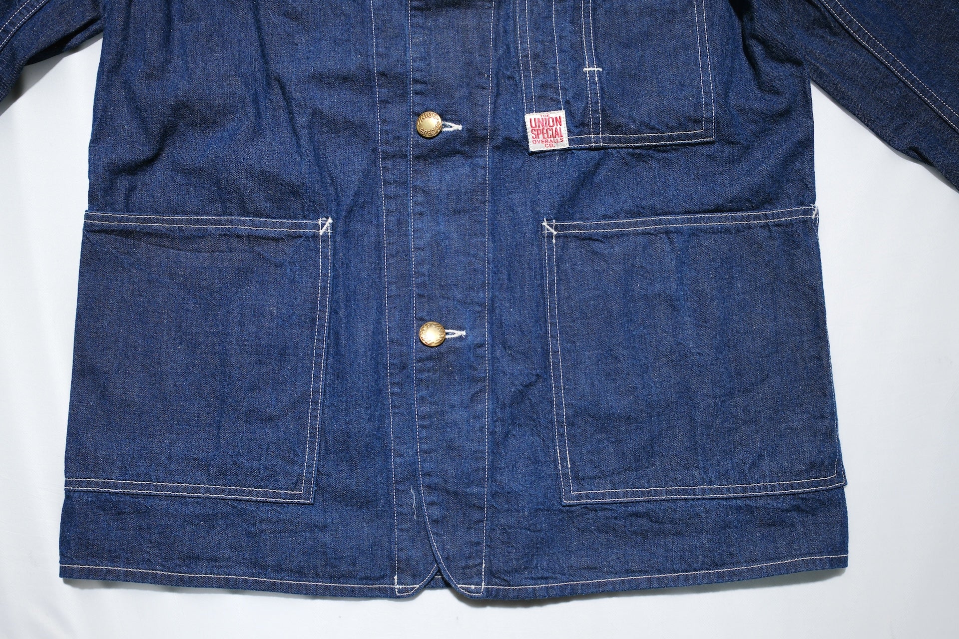 Freewheelers 9.5oz Indigo Denim “IRON WARF” Work Coat
