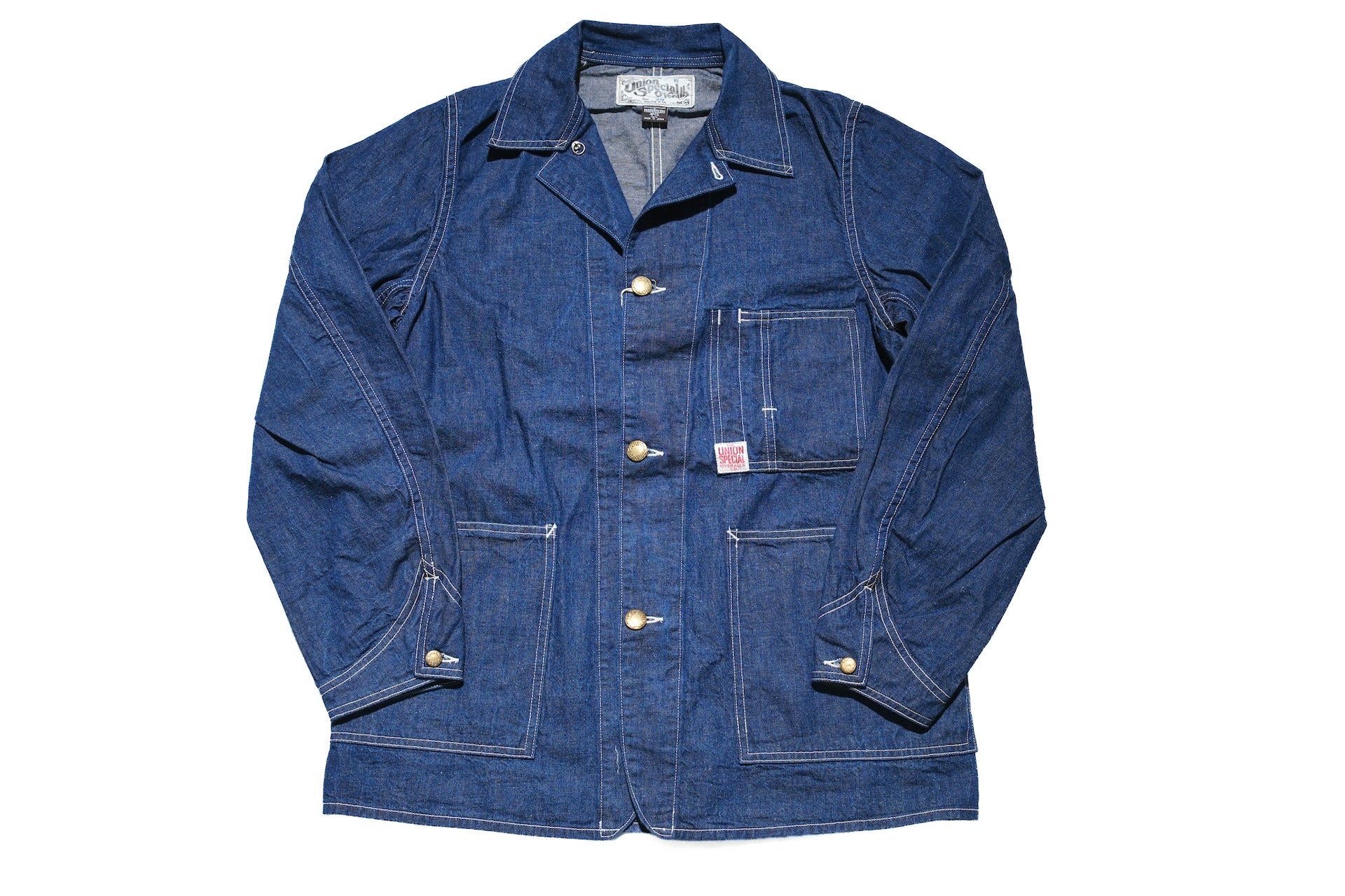 Freewheelers 9.5oz Indigo Denim “IRON WARF” Work Coat