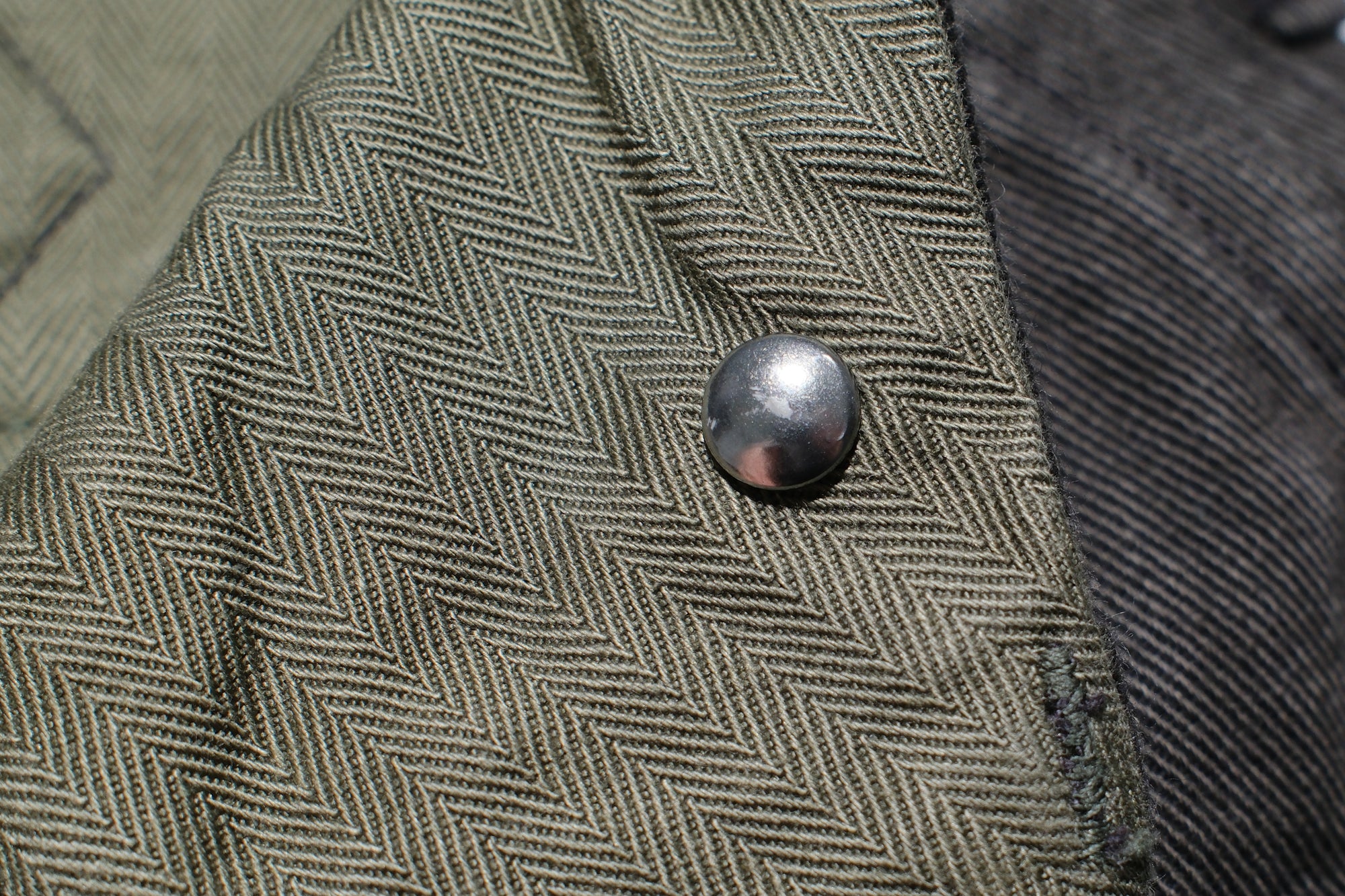 Freewheelers 10.5oz Ink-Black Denim “STEVEDORE” Work Trousers