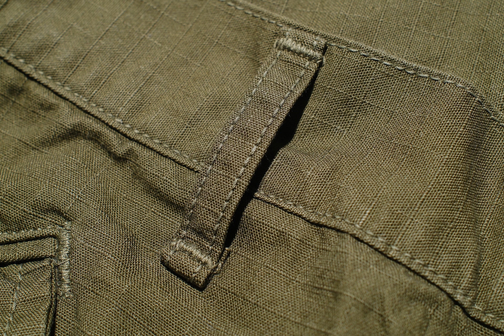 Freewheelers Cotton Rip-Stop "Jungle Fatigues" Tropical Shorts (Olive)
