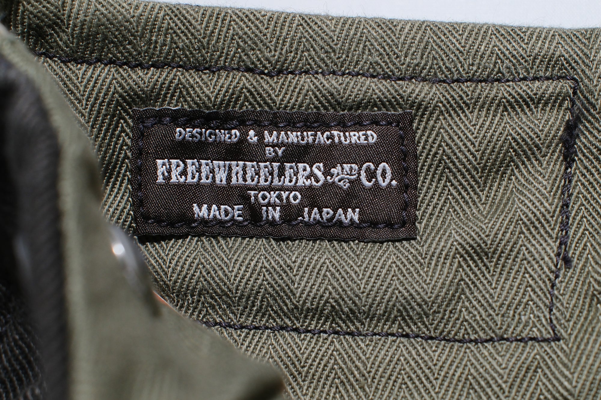 Freewheelers 10.5oz Ink-Black Denim “STEVEDORE” Work Trousers
