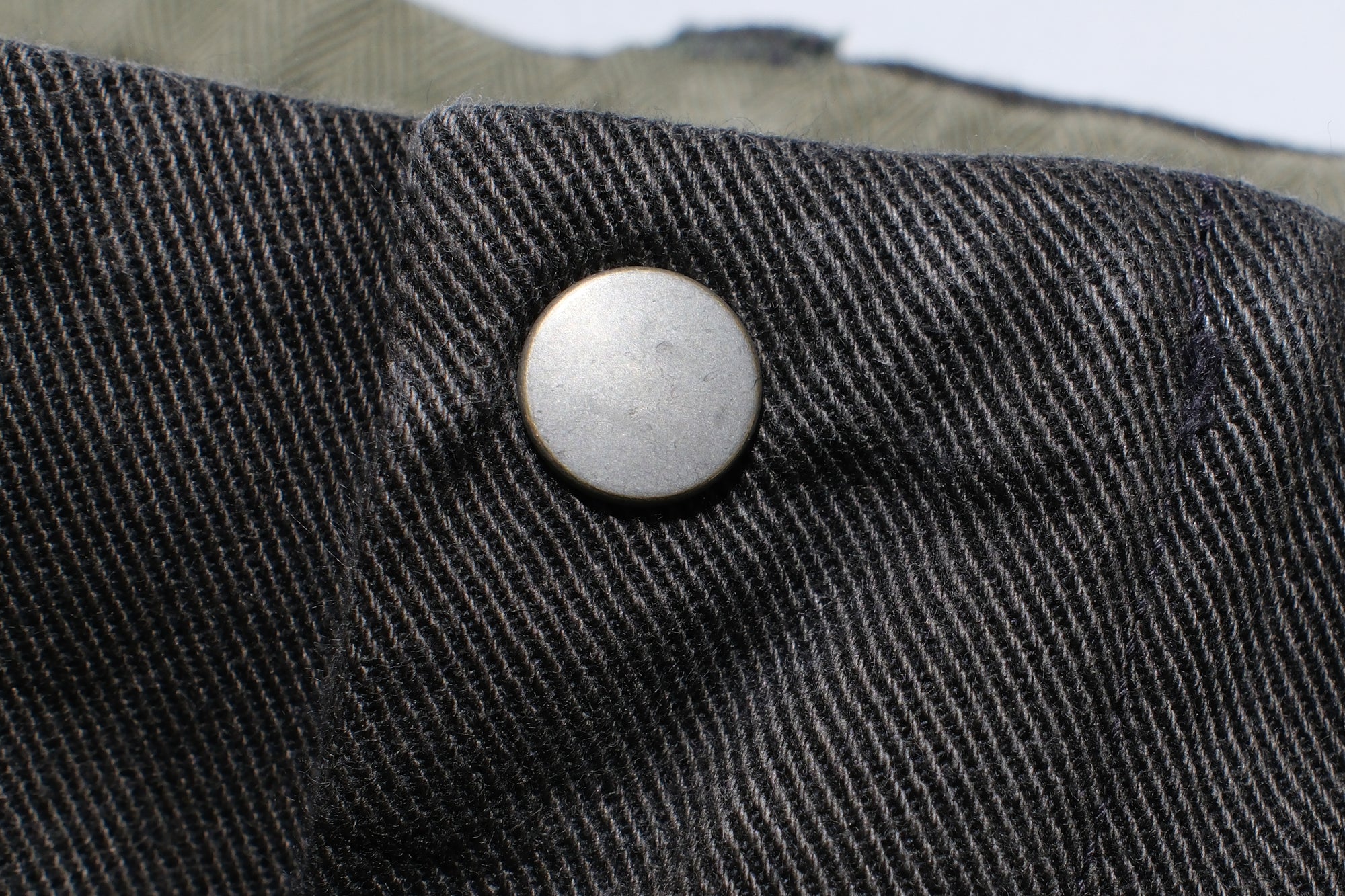 Freewheelers 10.5oz Ink-Black Denim “STEVEDORE” Work Trousers