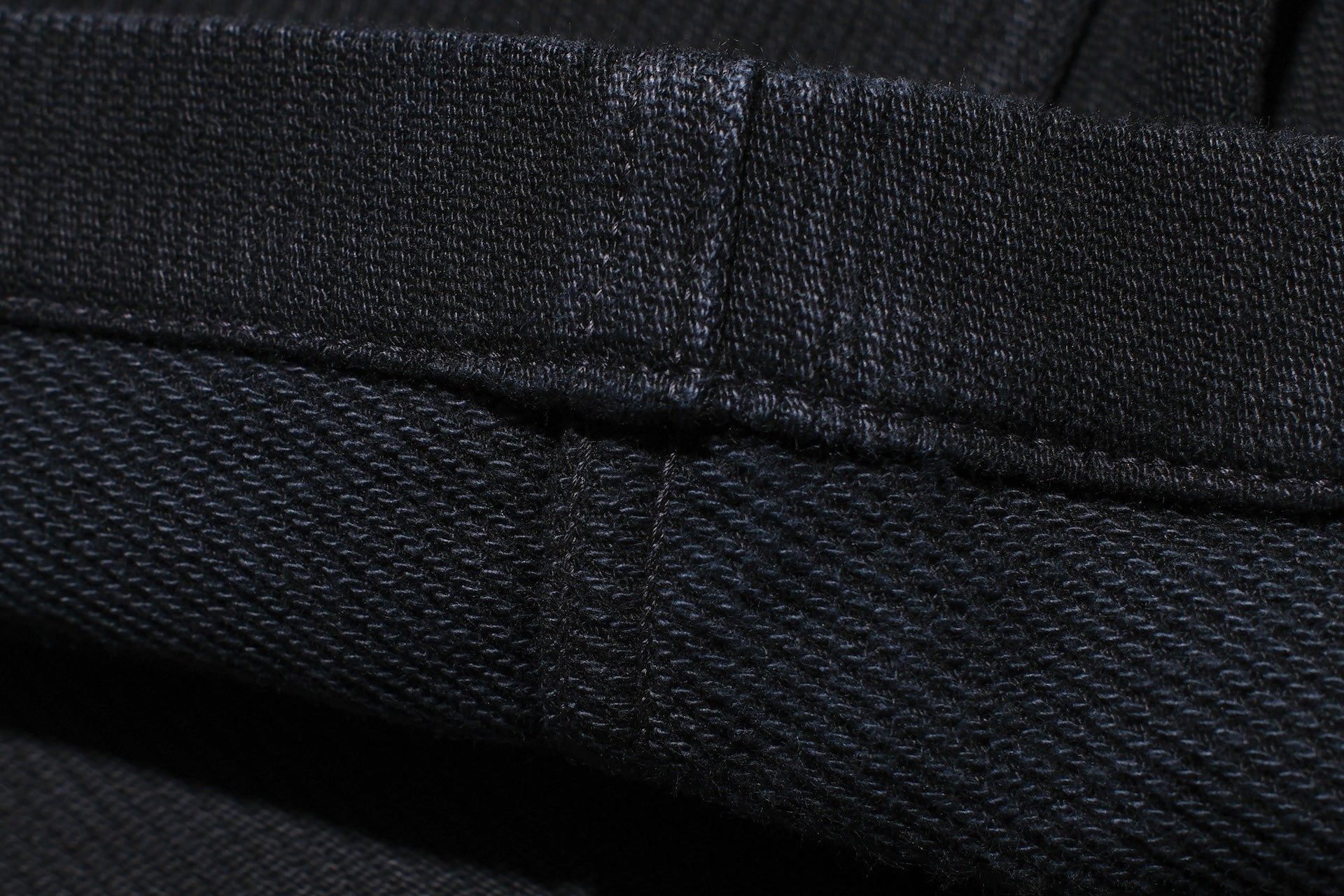 Freewheelers “Black Rogue” Heavyweight Pique Trousers (Rude Black)
