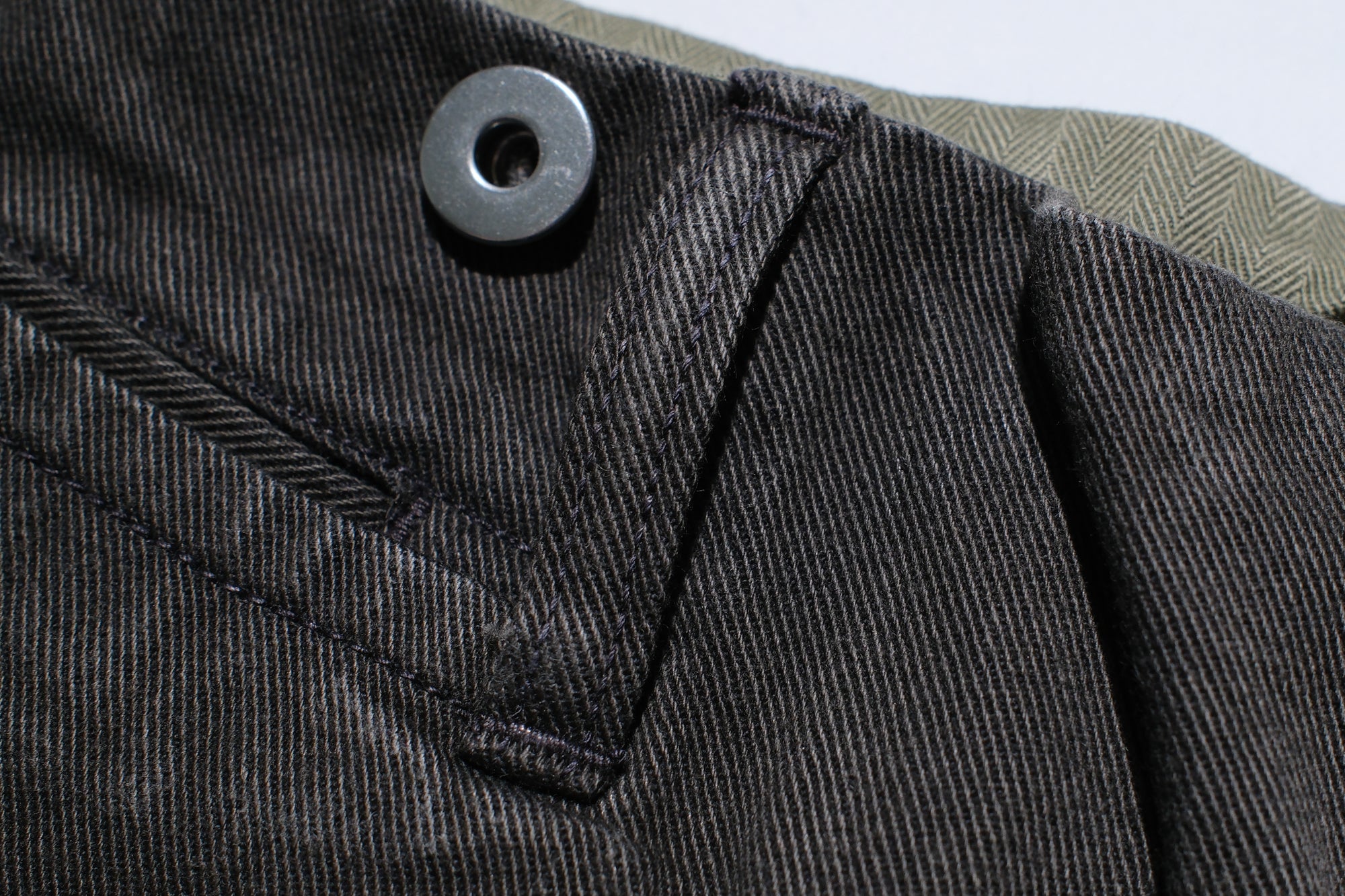Freewheelers 10.5oz Ink-Black Denim “STEVEDORE” Work Trousers