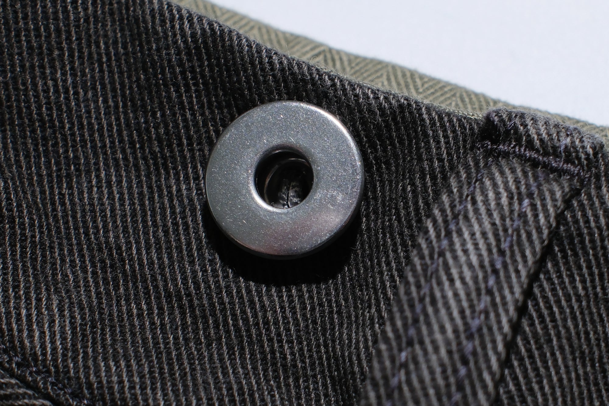 Freewheelers 10.5oz Ink-Black Denim “STEVEDORE” Work Trousers