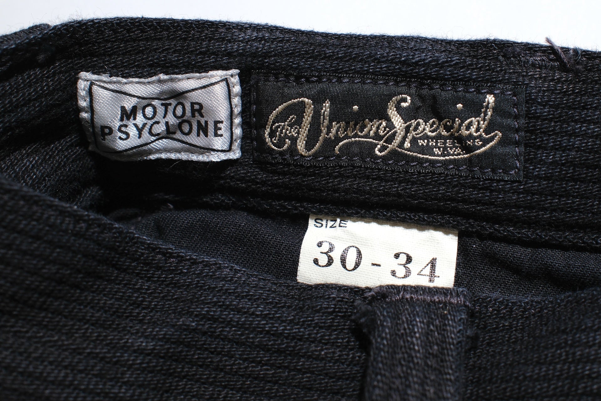 Freewheelers “Black Rogue” Heavyweight Pique Trousers (Rude Black)