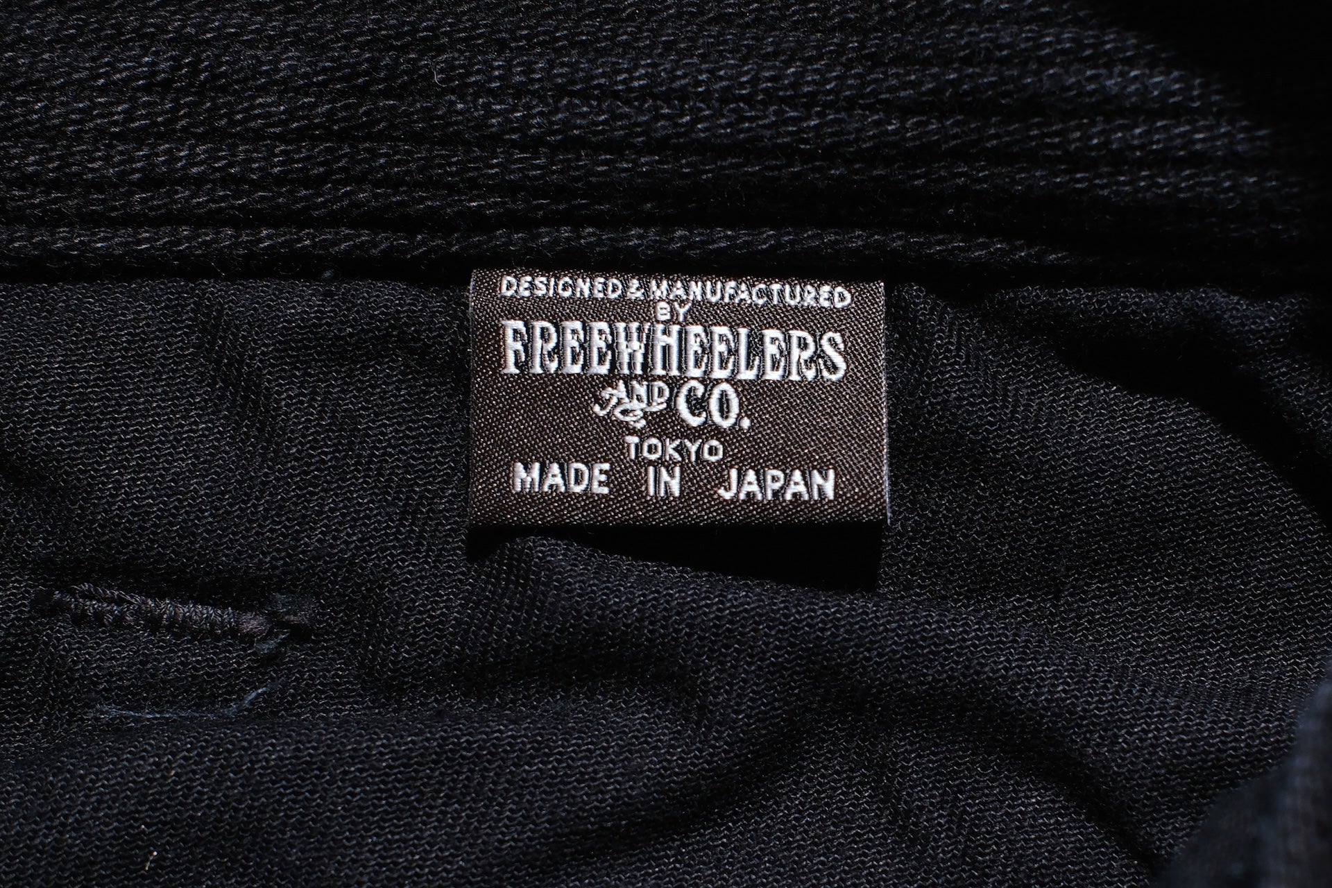 Freewheelers “Black Rogue” Heavyweight Pique Trousers (Rude Black)