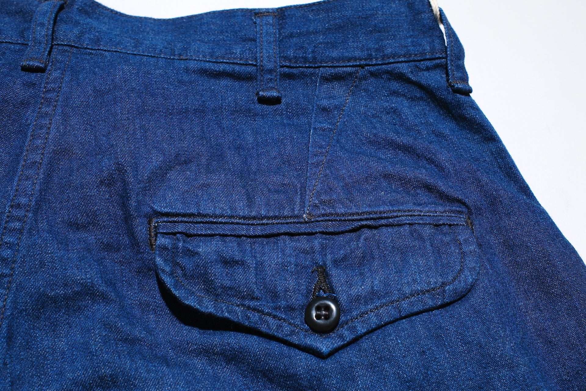 Freewheelers 9oz Denim "Jungle Fatigues" Tropical Shorts (Indigo)