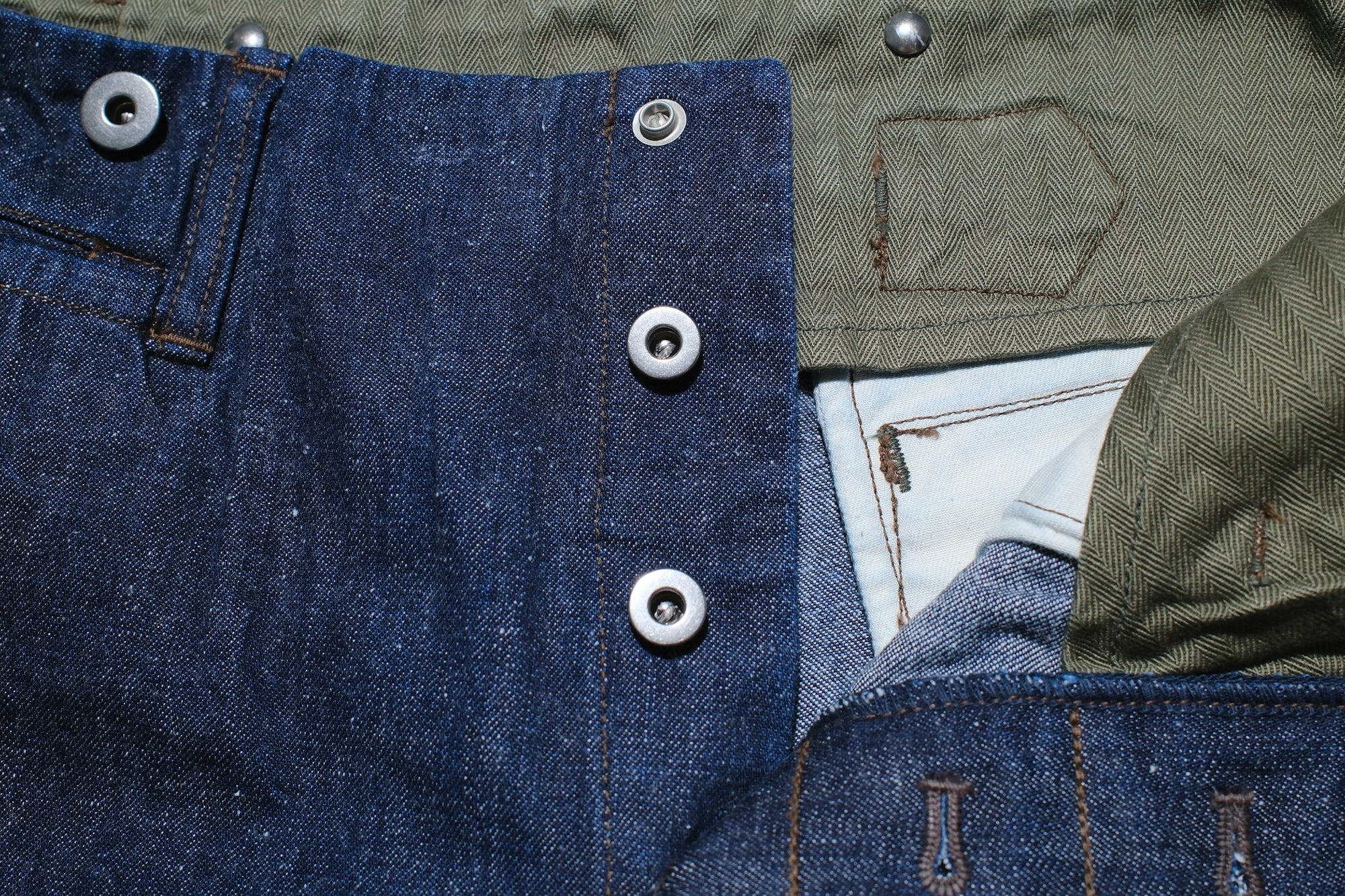 Freewheelers 11.5oz Indigo Denim “STEVEDORE” Work Trousers