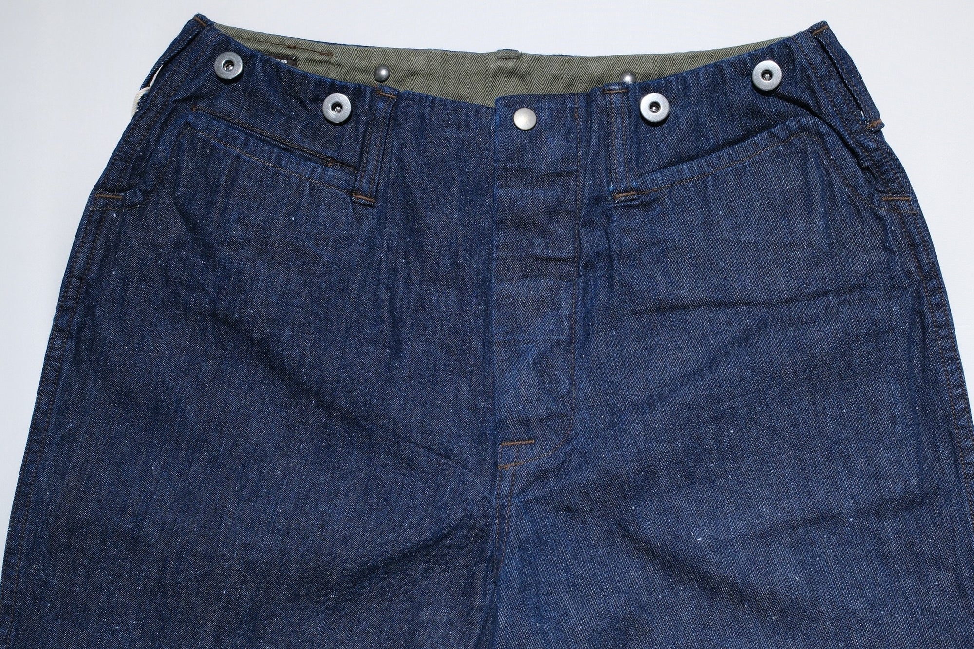 Freewheelers 11.5oz Indigo Denim “STEVEDORE” Work Trousers
