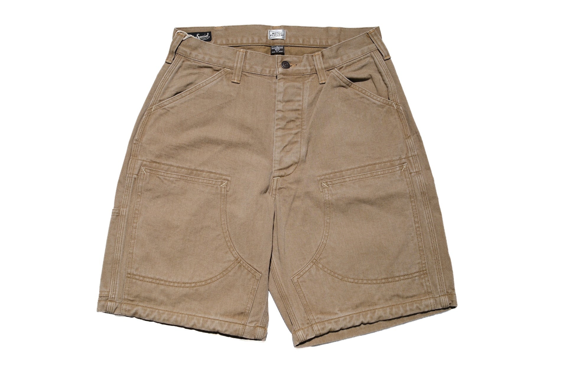 Freewheelers 10.5oz Denim “BAKERSFIELD” Cut-Length Trousers (Beige)