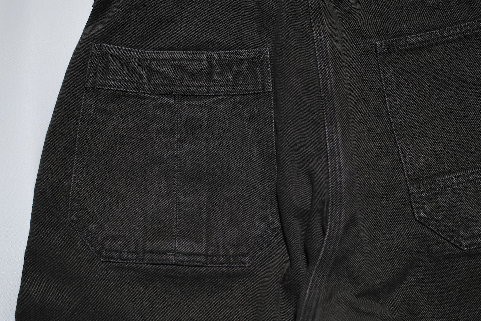 Freewheelers 10.5oz Denim “BAKERSFIELD” Cut-Length Trousers (Black)