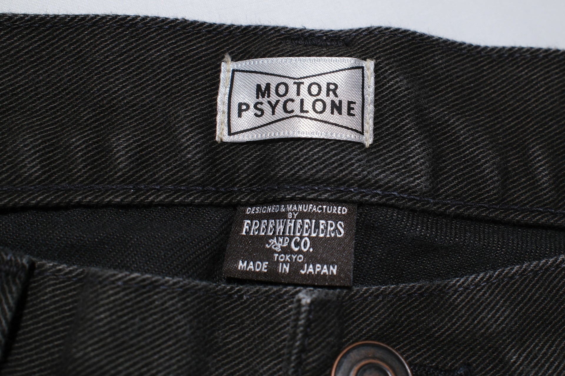 Freewheelers 10.5oz Denim “BAKERSFIELD” Cut-Length Trousers (Black)