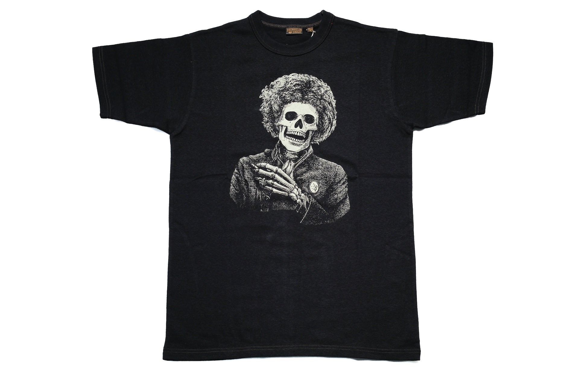Freewheelers 6oz “STONE FREE” Graphic Tee (Shady Black)
