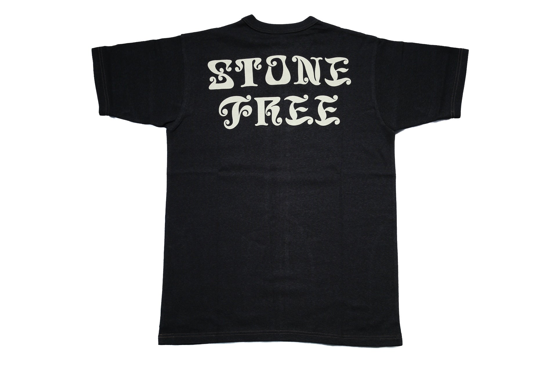 Freewheelers 6oz “STONE FREE” Graphic Tee (Shady Black)