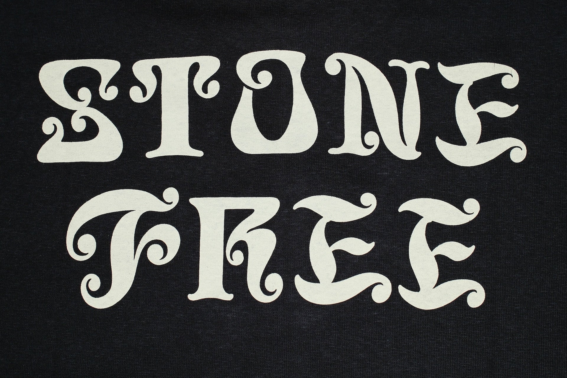 Freewheelers 6oz “STONE FREE” Graphic Tee (Shady Black)