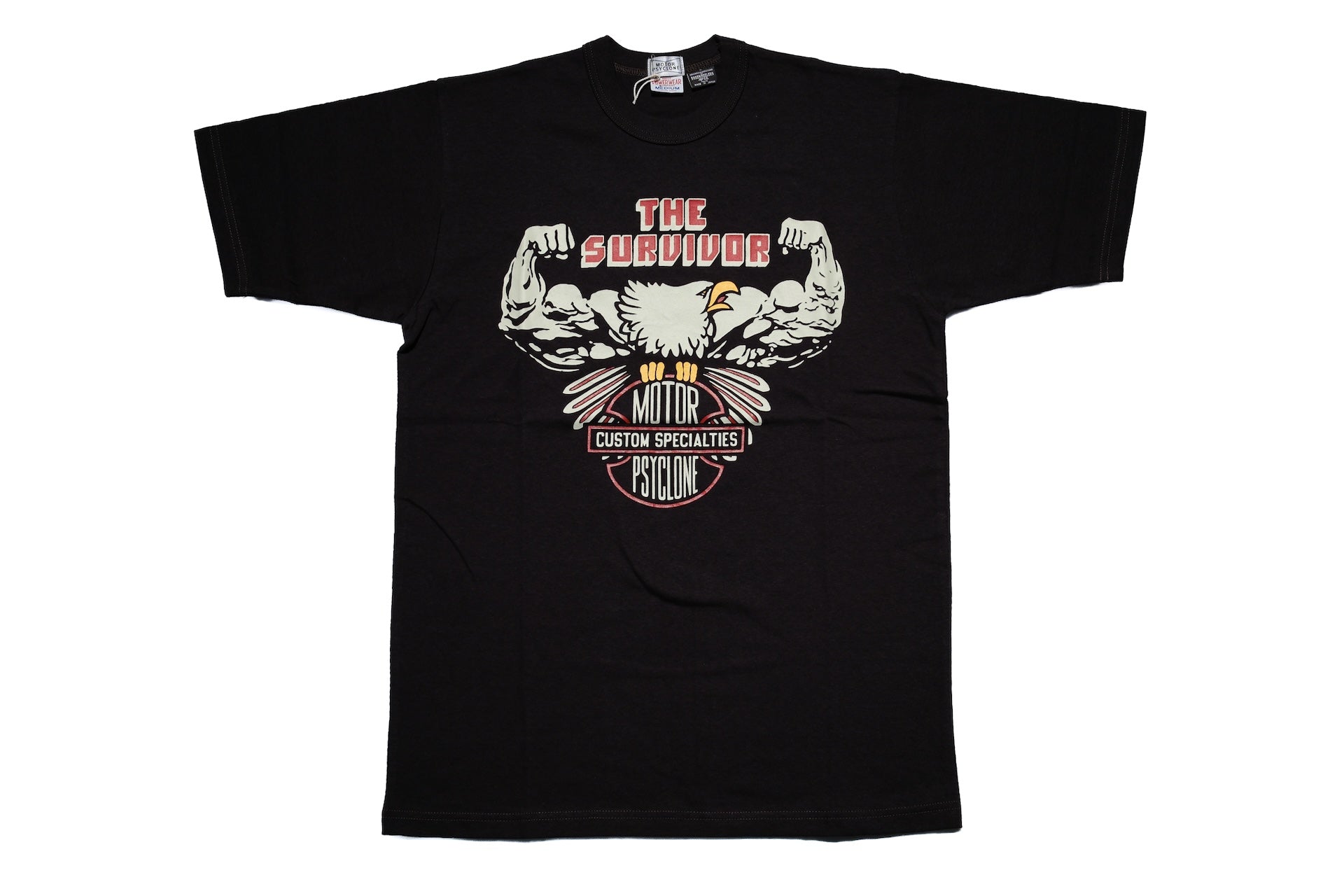 Freewheelers 6oz “THE SURVIVOR” Graphic Tee (Shady Black)