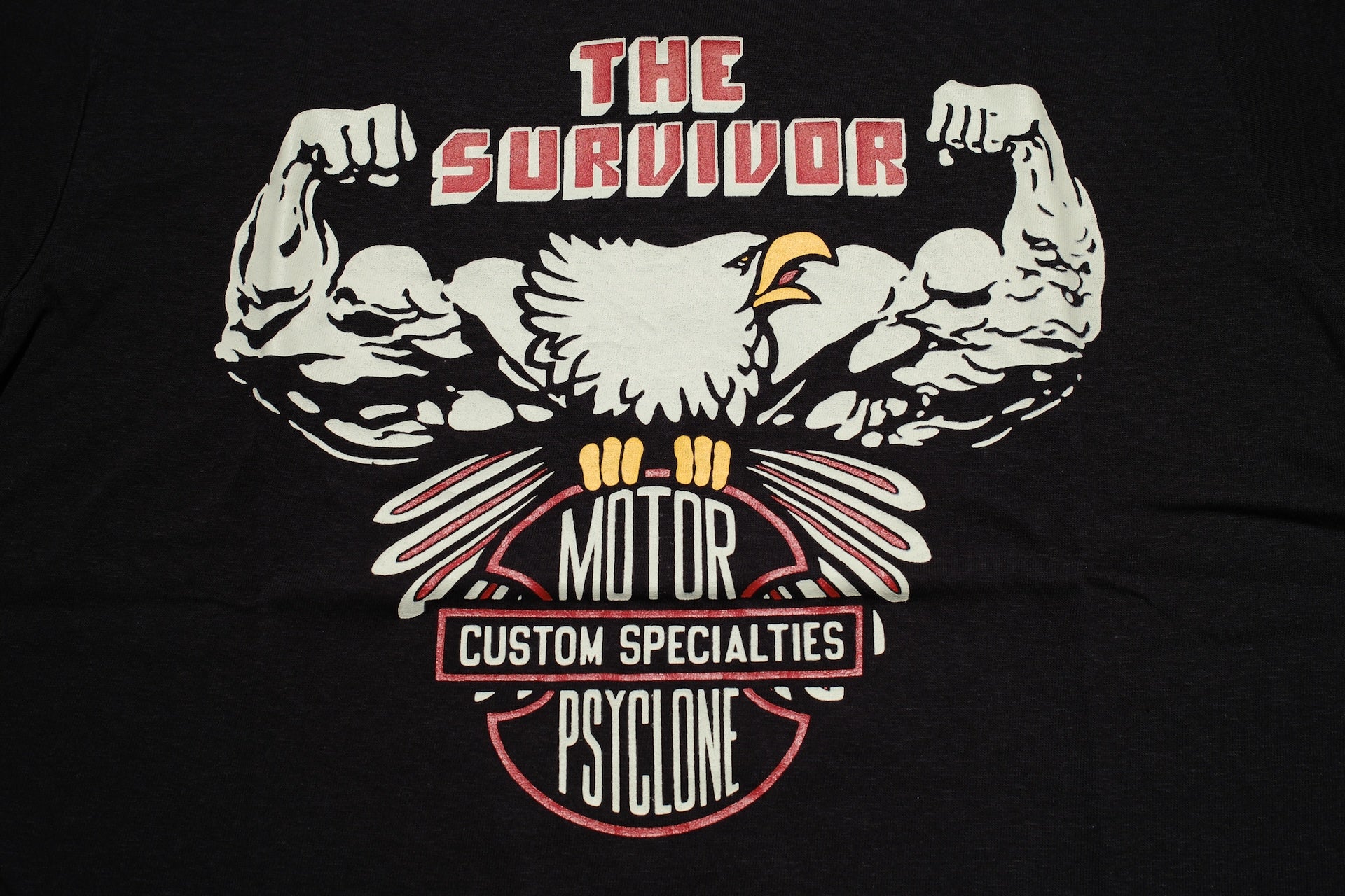 Freewheelers 6oz “THE SURVIVOR” Graphic Tee (Shady Black)