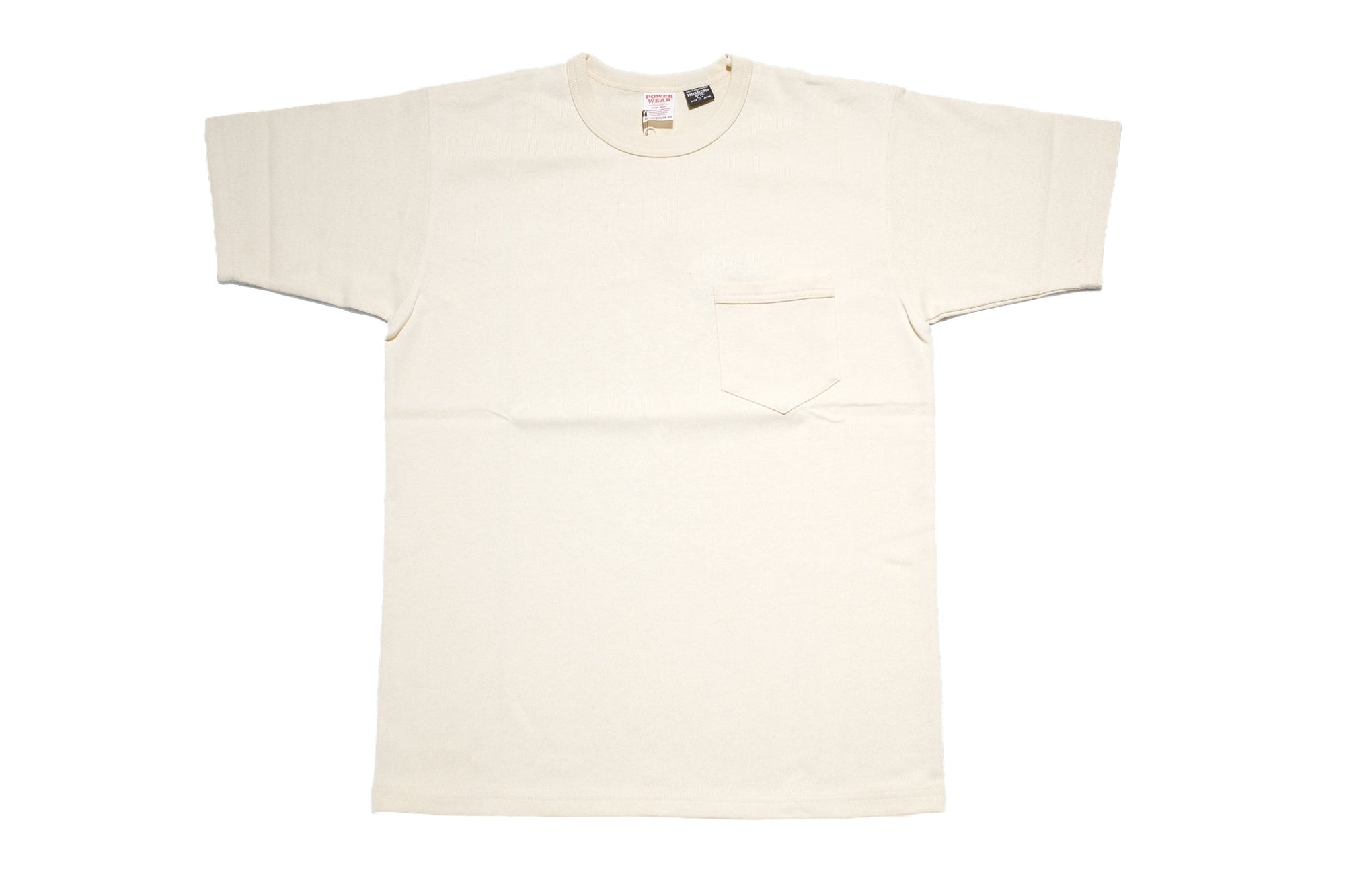 Freewheelers Heavyweight Short-Sleeved Pocket T-Shirt (Straw Cream)