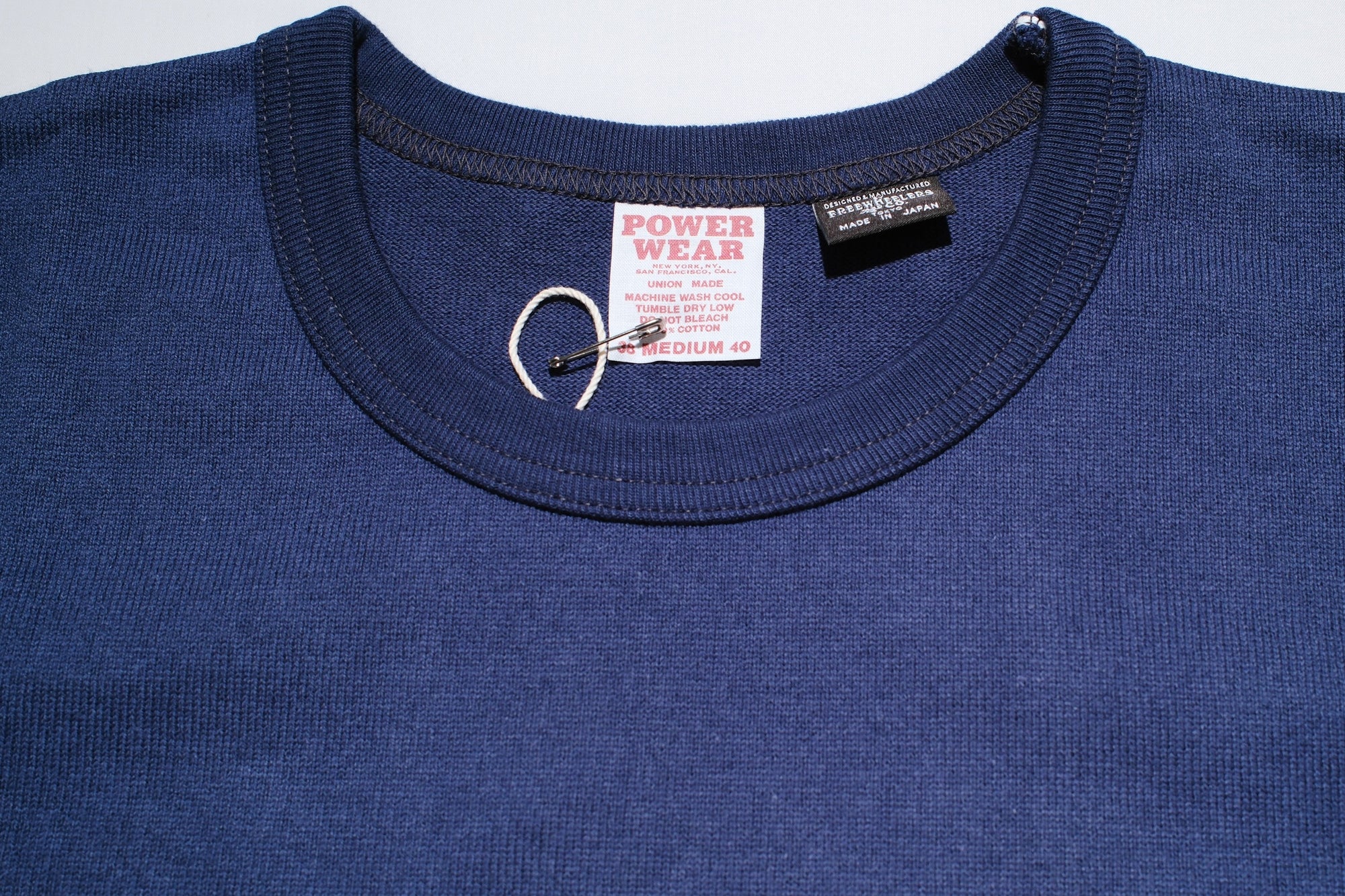 Freewheelers Heavyweight Short-Sleeved Pocket T-Shirt (Dry Navy)