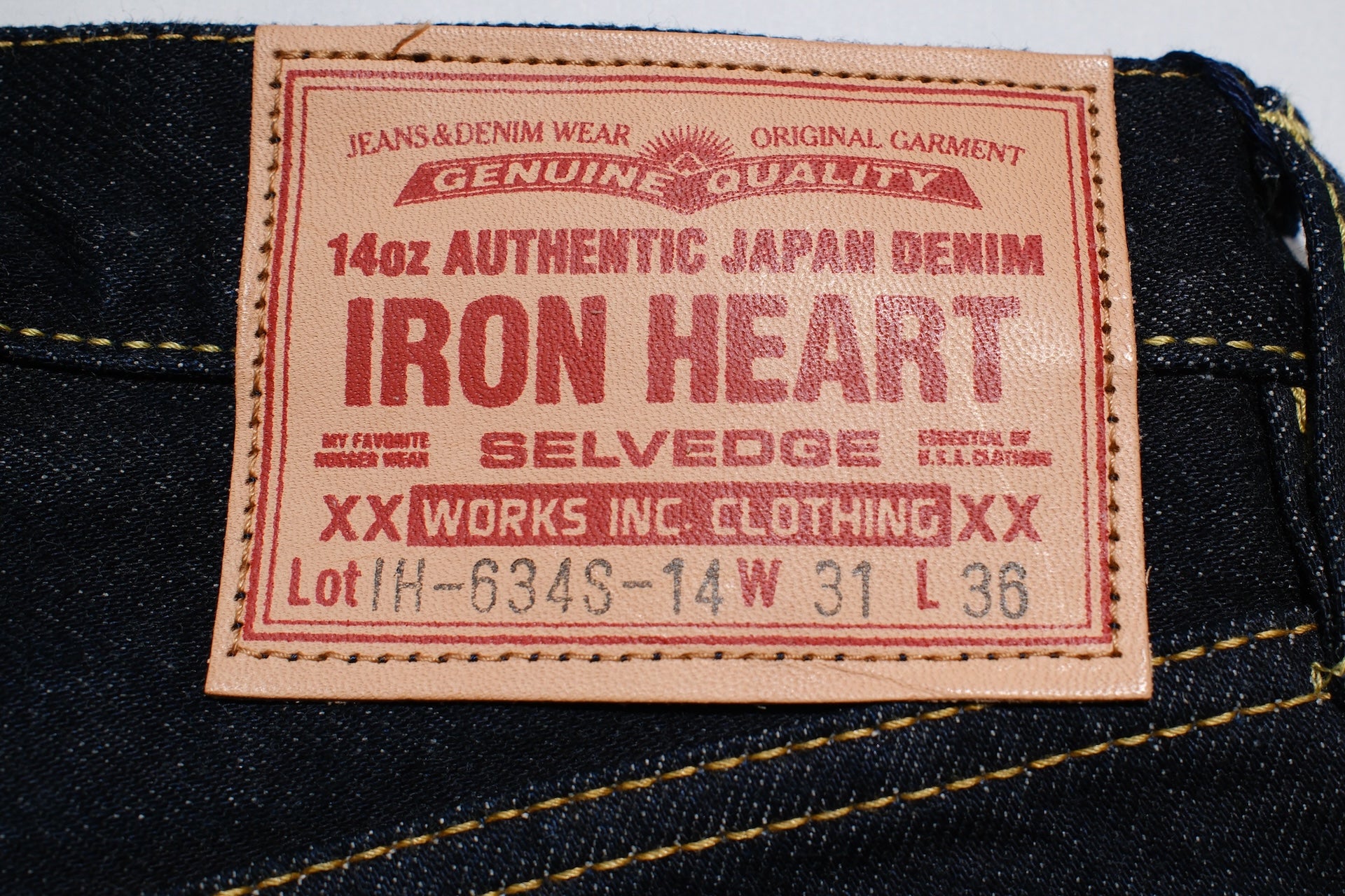 Iron Heart 634S-142 14oz "Signature" Denim (Classic Straight Fit)