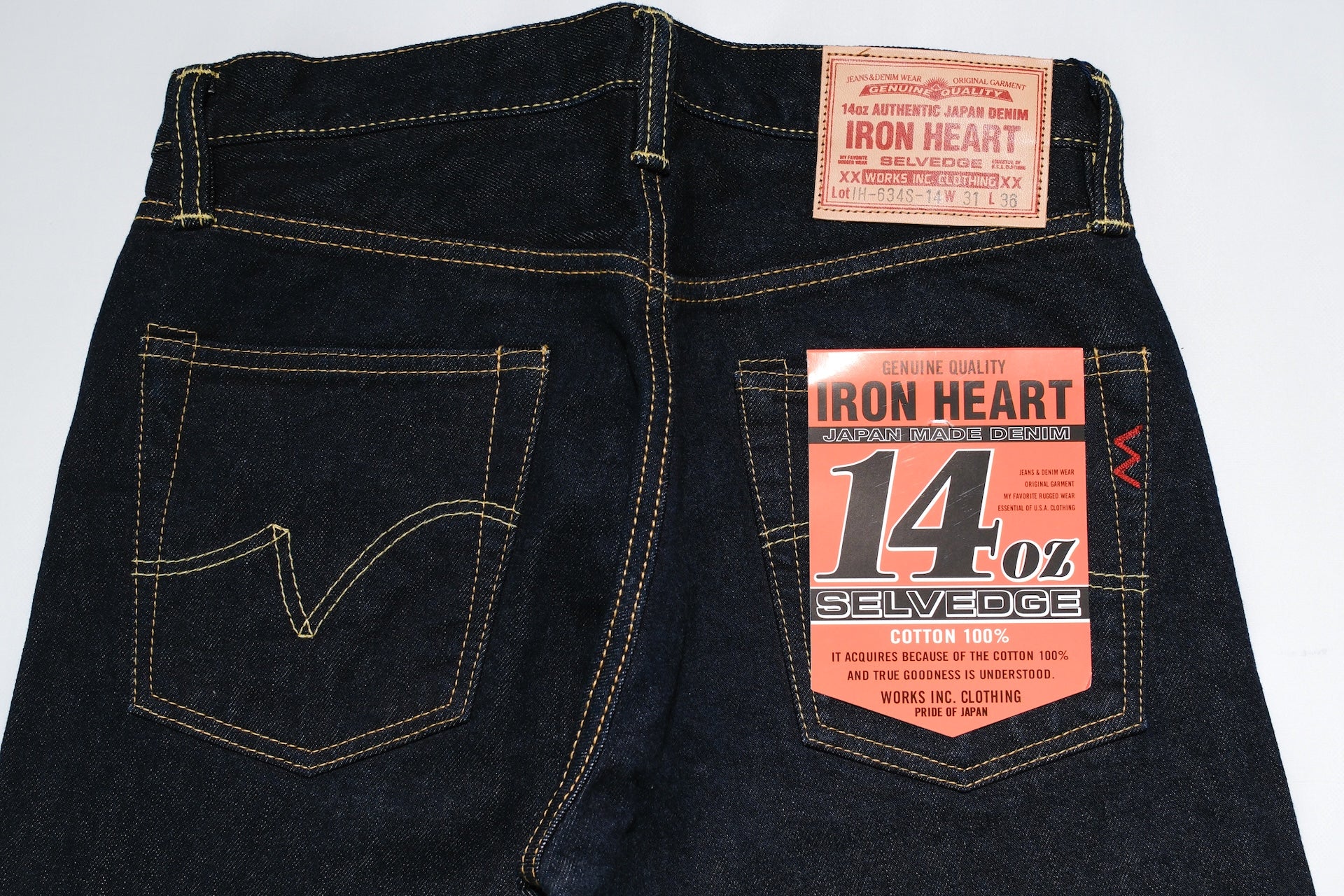 Iron Heart 634S-142 14oz "Signature" Denim (Classic Straight Fit)