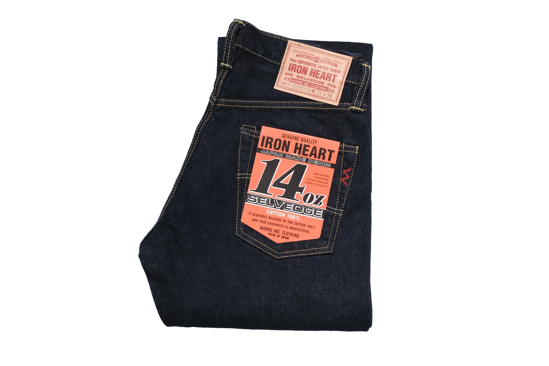 Iron Heart 634S-142 14oz "Signature" Denim (Classic Straight Fit)