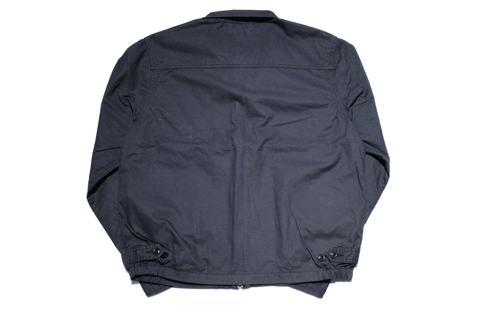 Iron Heart “All-Season” Cotton Serge Drizzler Jacket  (Jet Black)