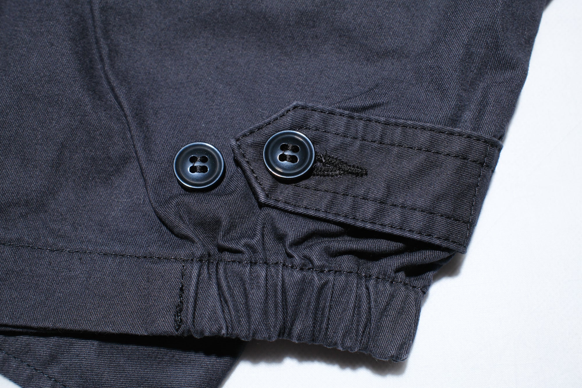 Iron Heart “All-Season” Cotton Serge Drizzler Jacket  (Jet Black)