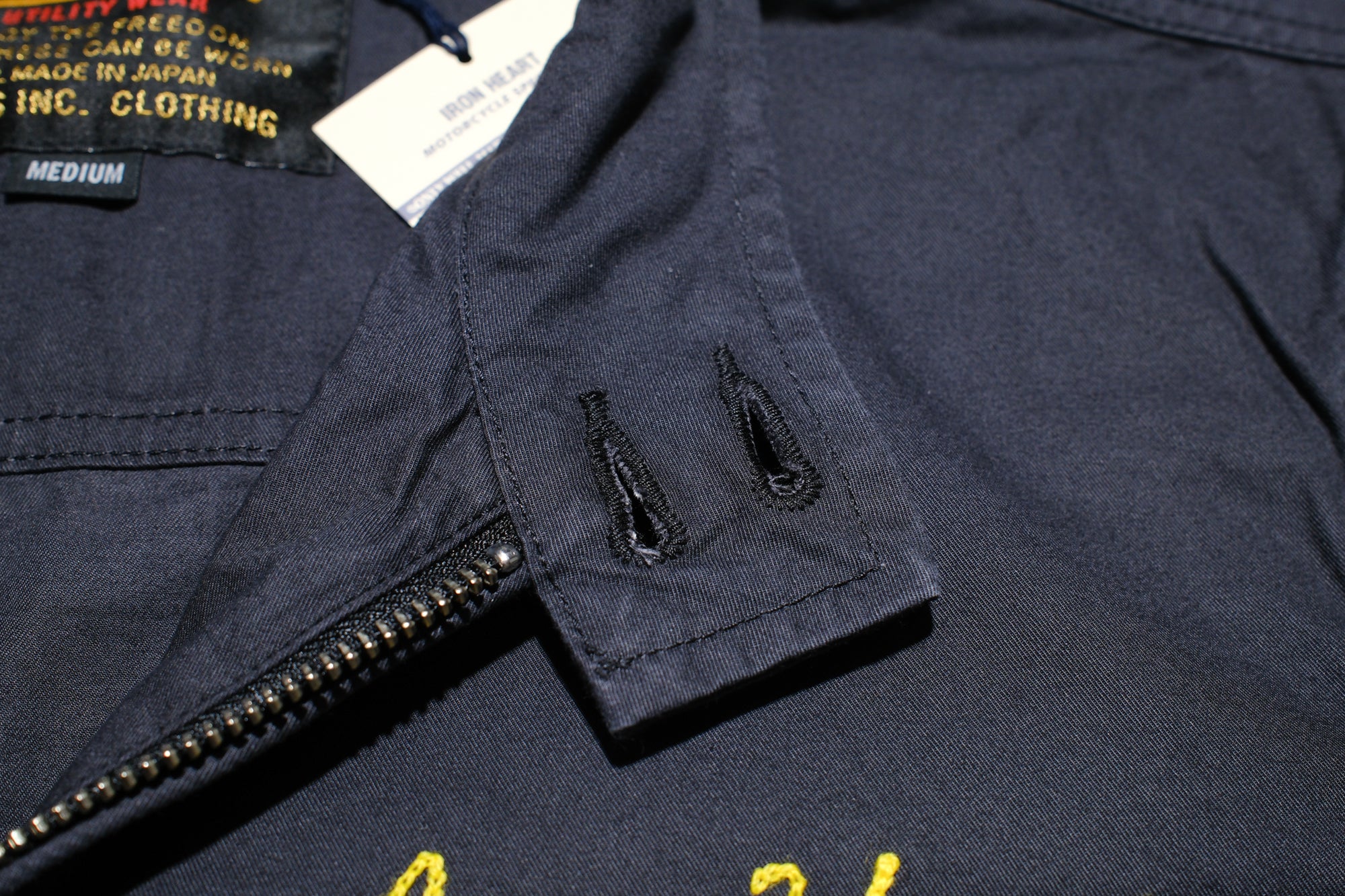 Iron Heart “All-Season” Cotton Serge Drizzler Jacket  (Jet Black)