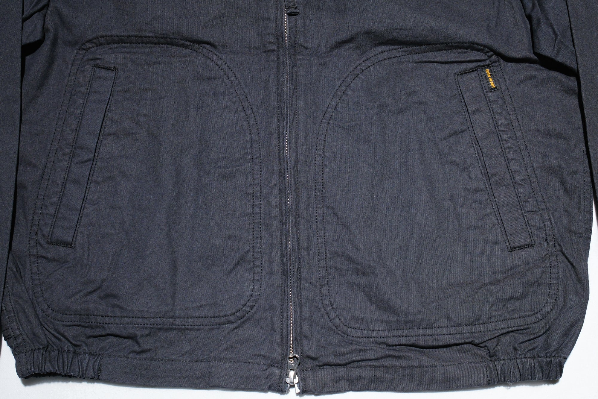 Iron Heart “All-Season” Cotton Serge Drizzler Jacket  (Jet Black)